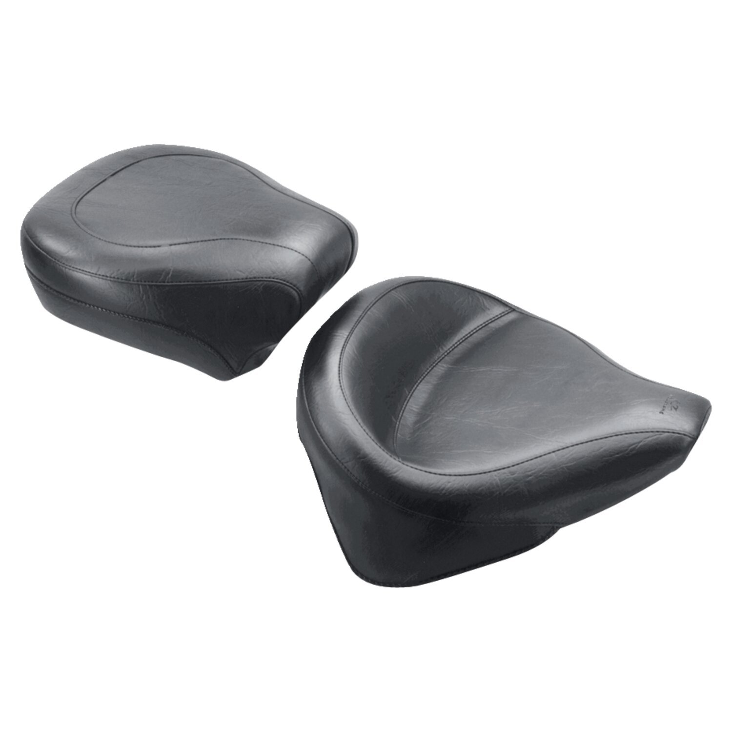 Mustang, Wide Touring solo seat, Black, Plain