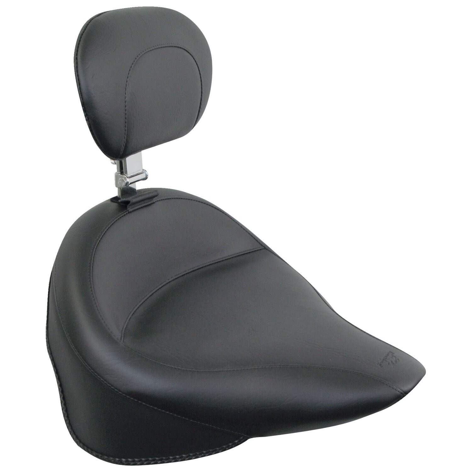 Mustang, Wide Touring solo seat. With rider backrest