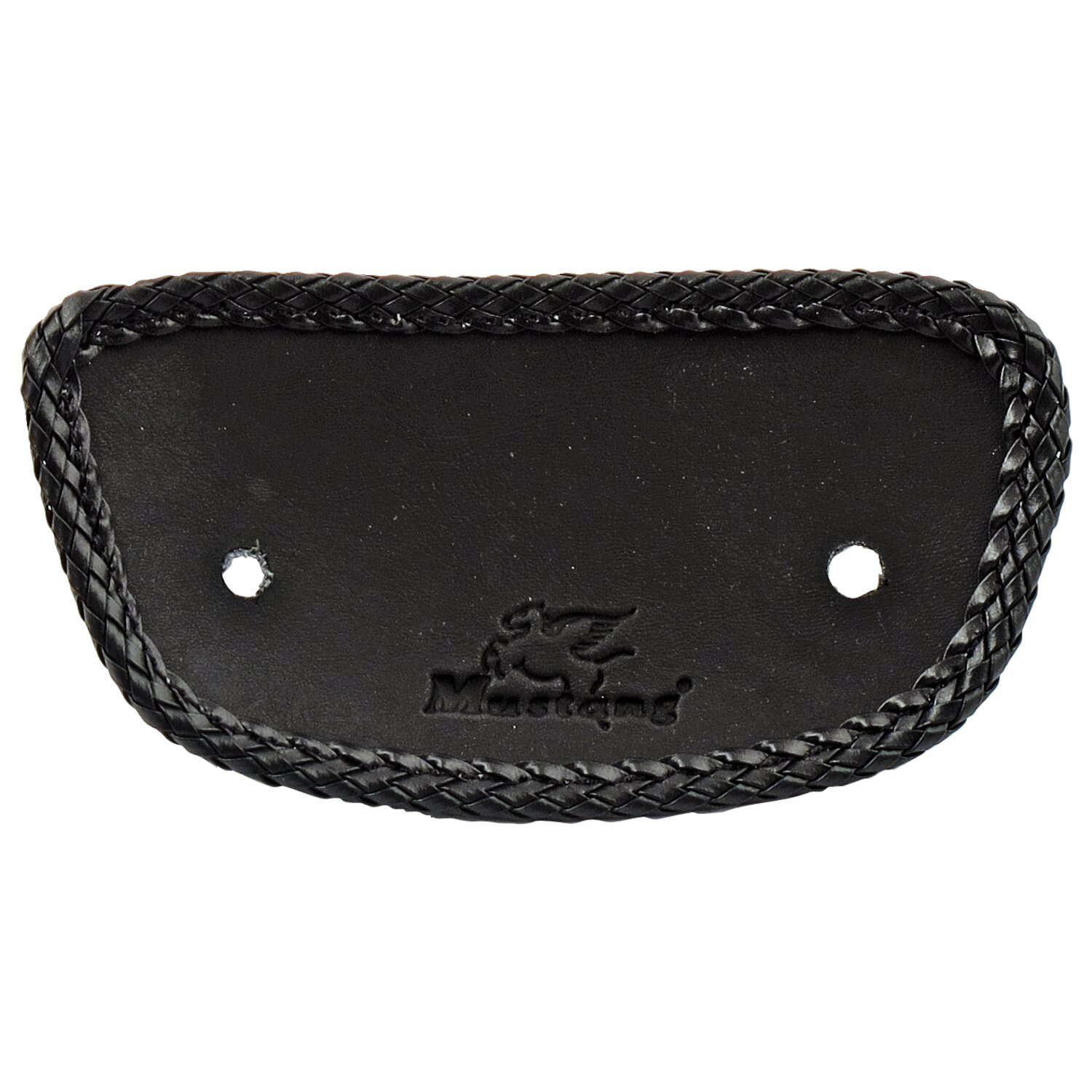 Mustang, mini fender bib. Plain with braided edges