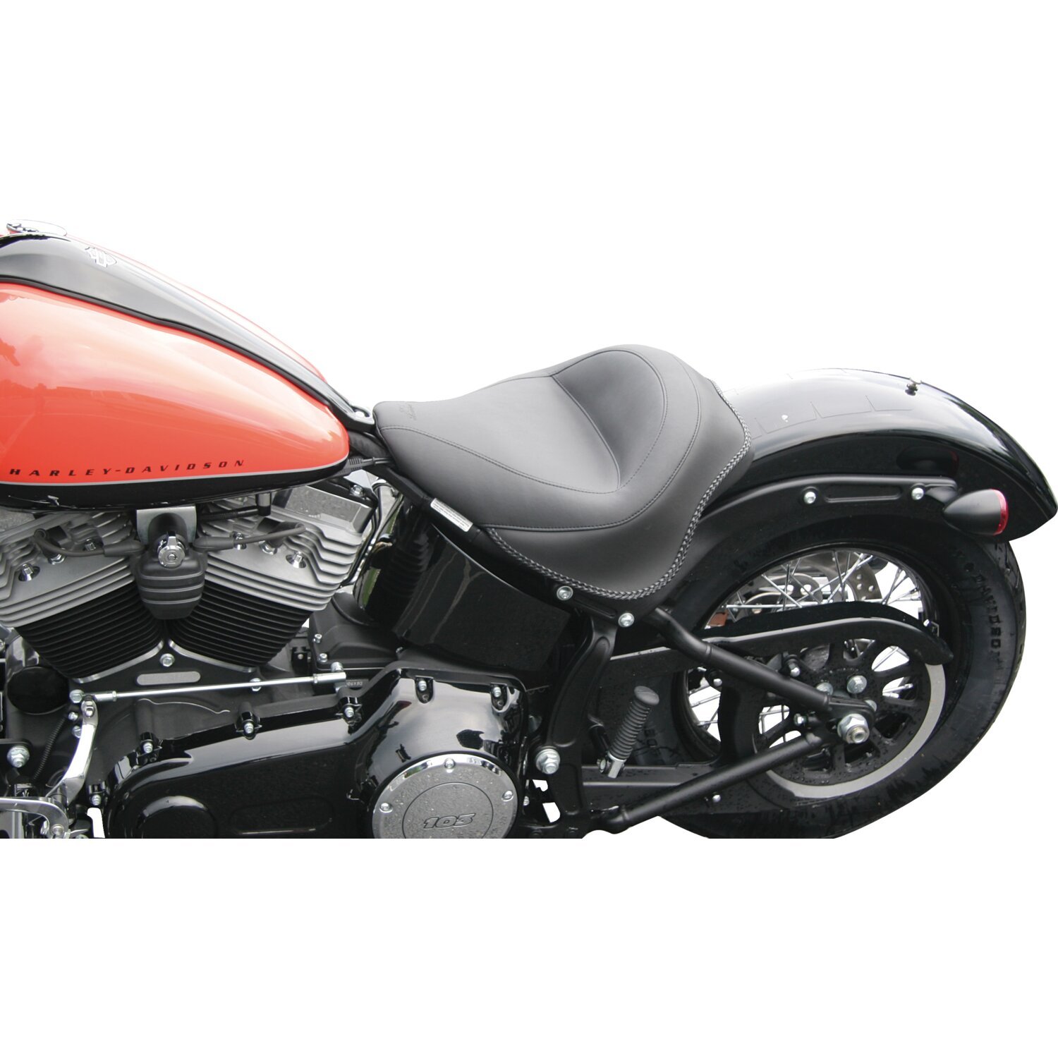 Mustang, Wide Touring solo seat, Black