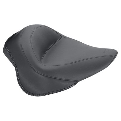 Black. 16" wide. With standard reach.
Note 1: Mustang solo seats & passenger seats cannot be mixed with OEM solo or passenger seats. 
Note 2: For matching passenger seats see 537426 11.5" wide and 597852 8" wide.