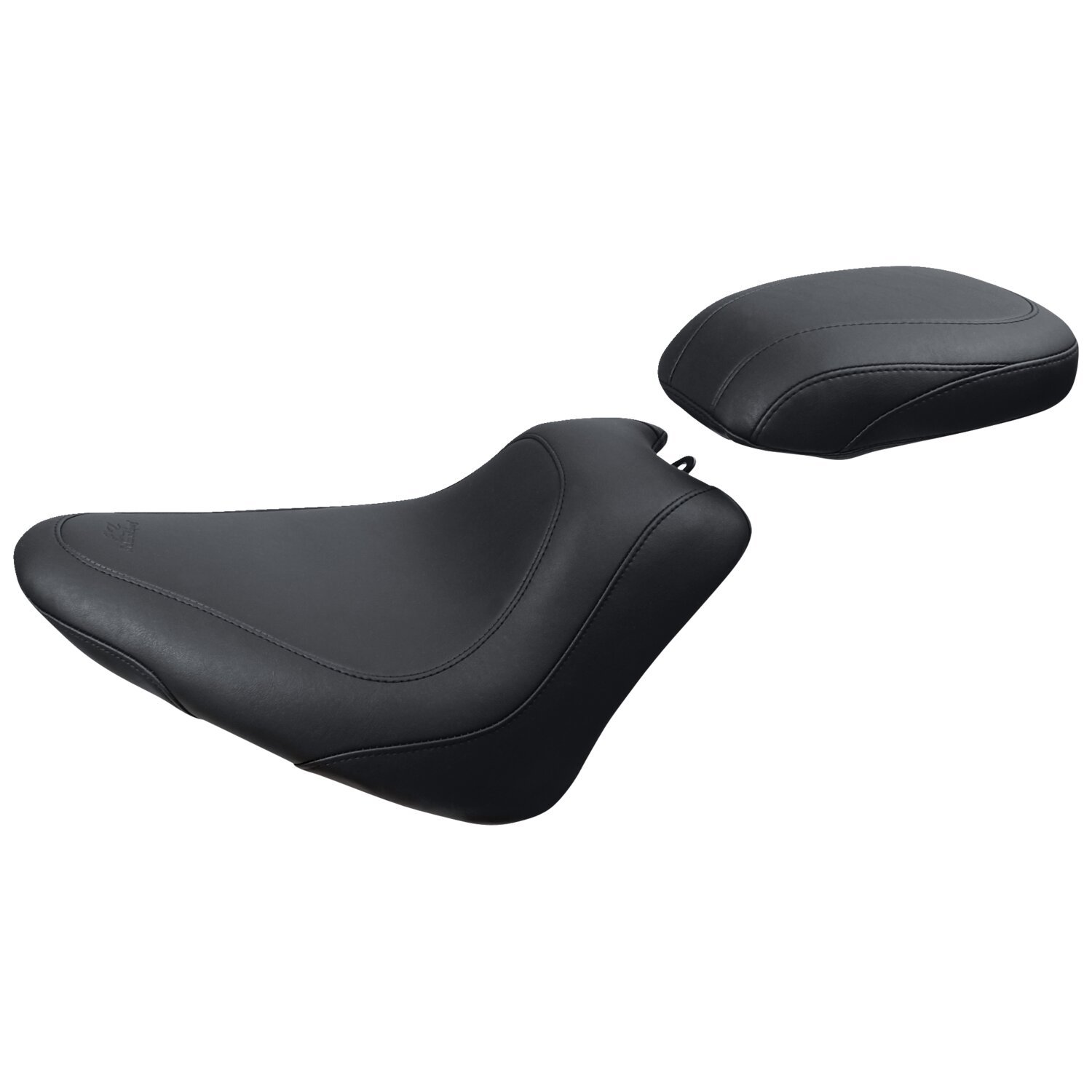 Mustang Wide Tripper passenger seat, Black, Plain