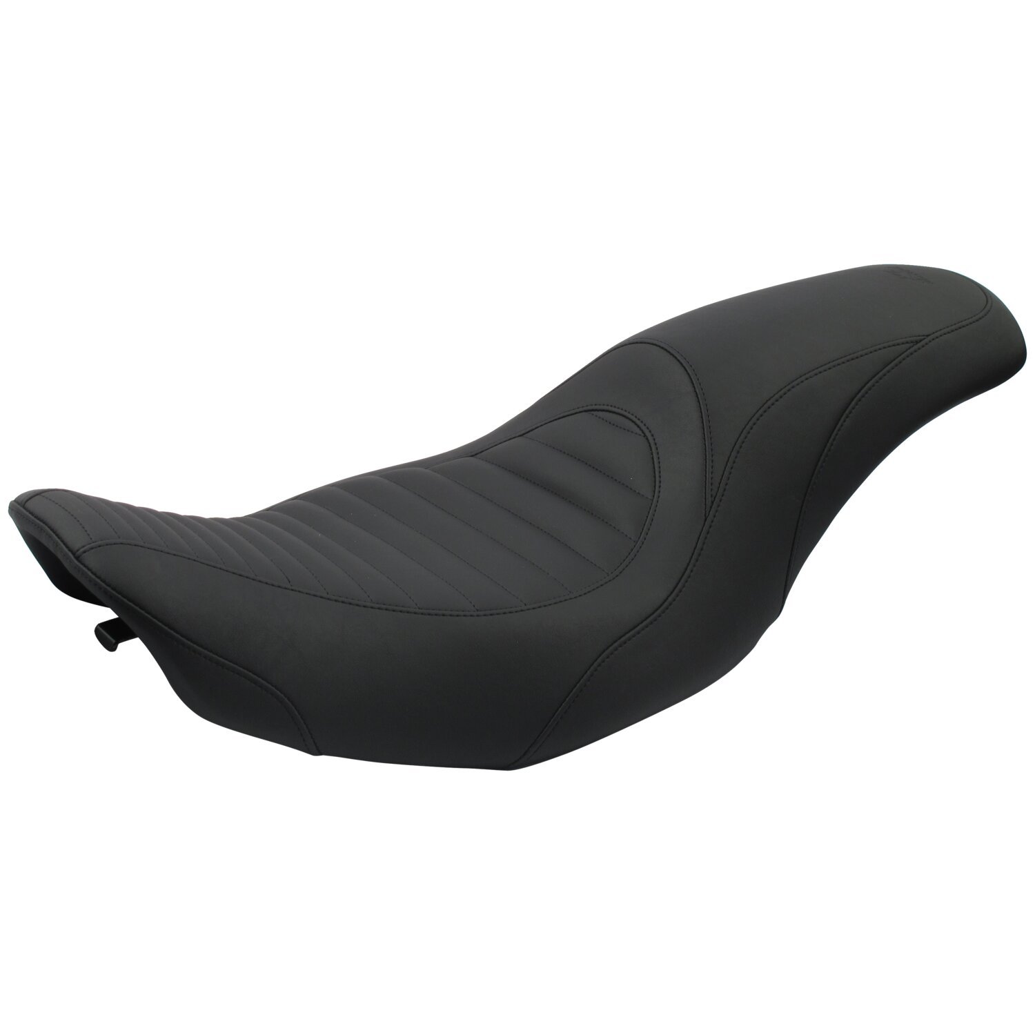 Mustang, Tripper Fastback 2-up one-piece seat, Black, Tuck 'n Roll