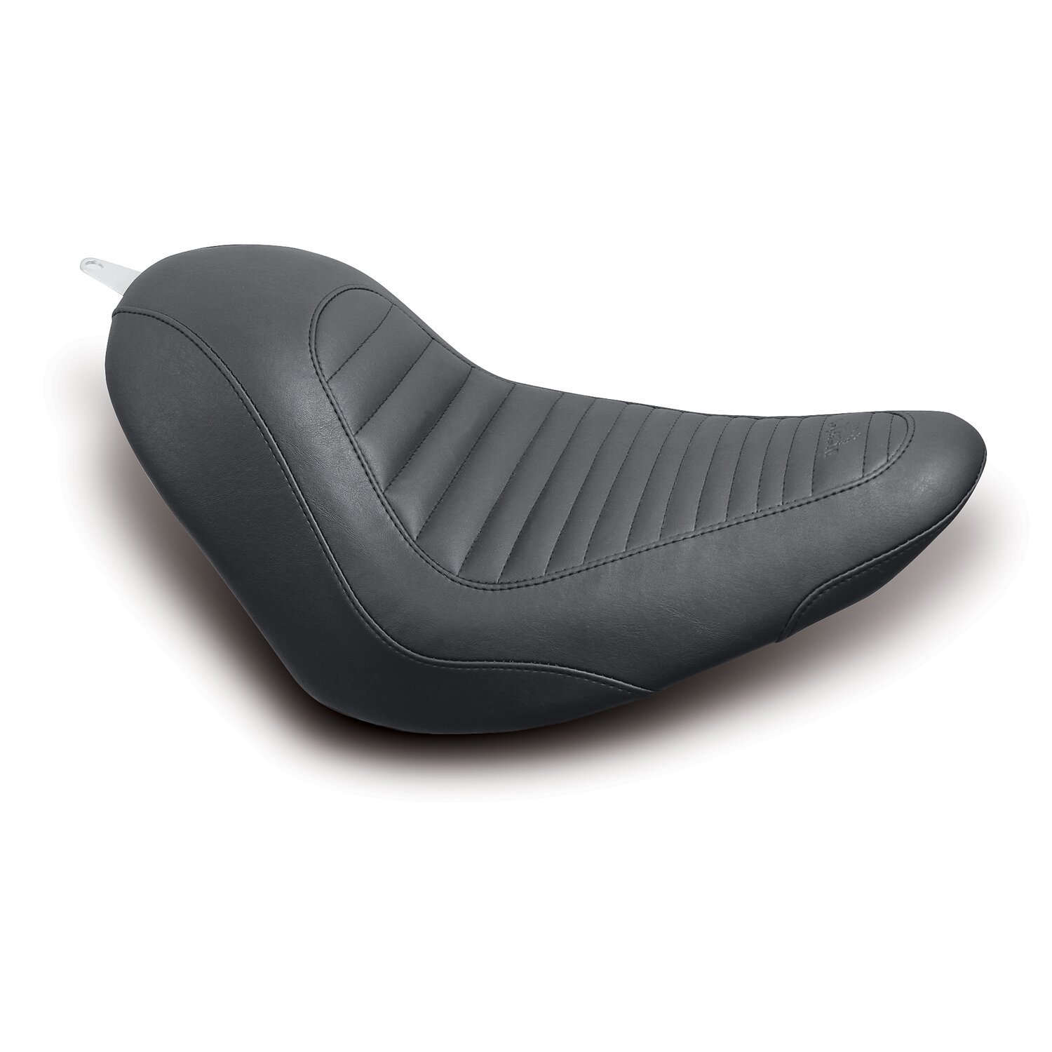 Mustang, Standard Tripper passenger seat, Black, Tuck 'n Roll