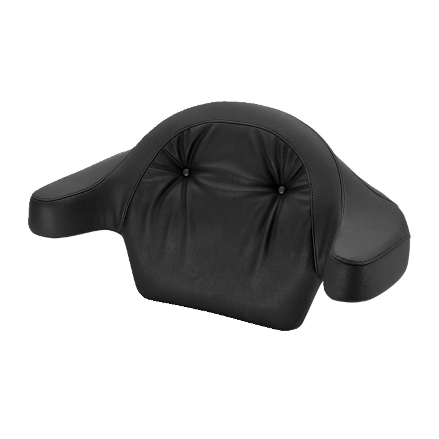 Mustang, wrap-around passenger backrest for King Tour-Pak®, Black, Plain