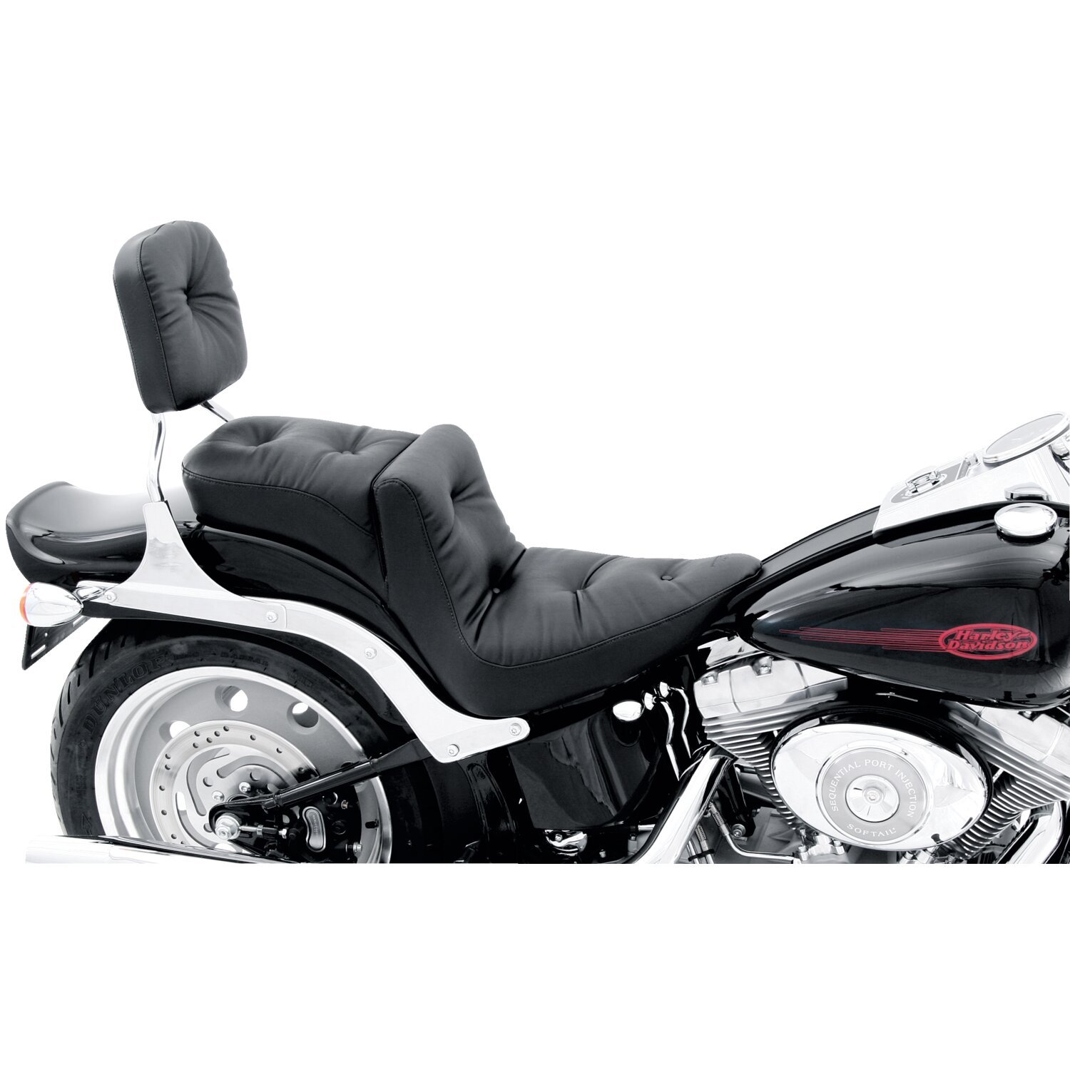 Mustang, Regal Duke 2-up seat, Black, Plain