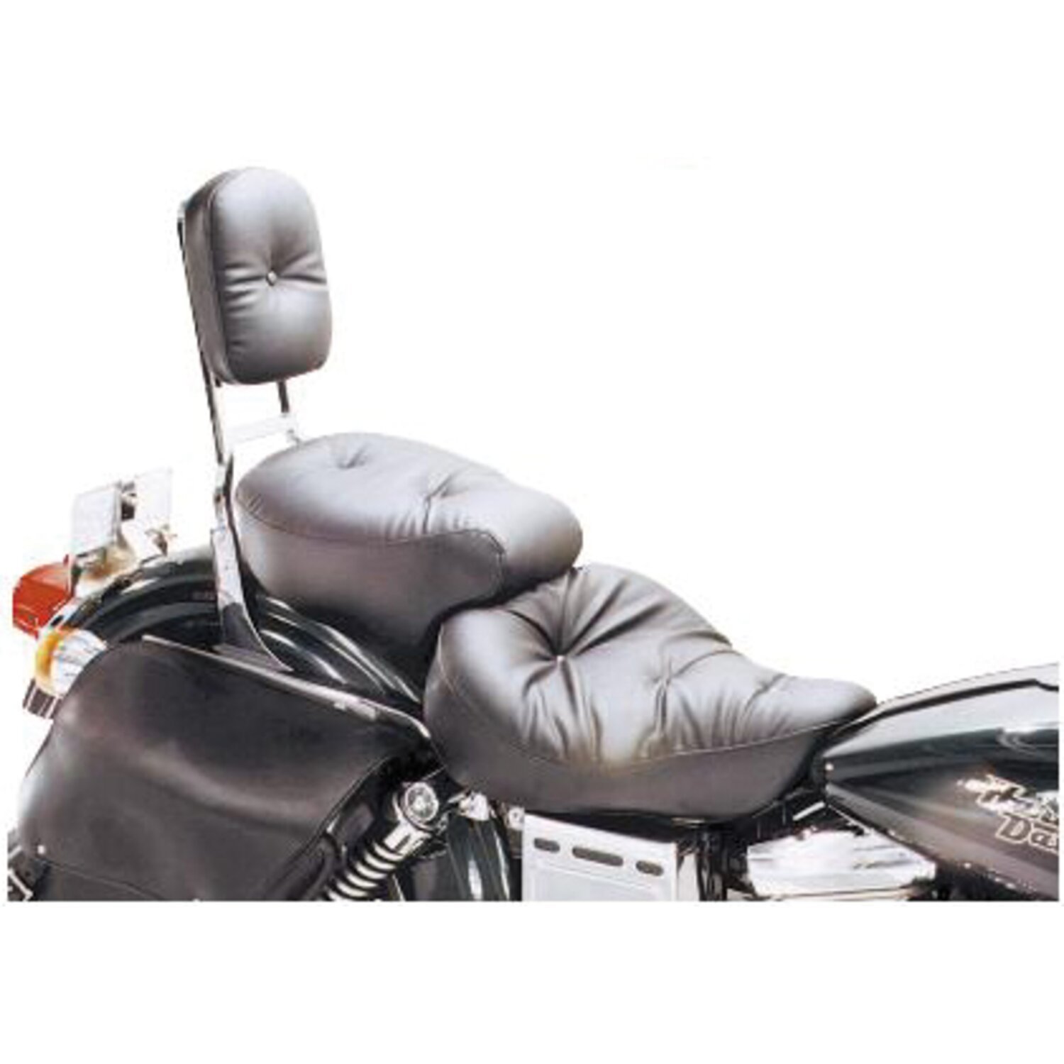 Mustang, Wide Touring Regal seat, Black, Plain