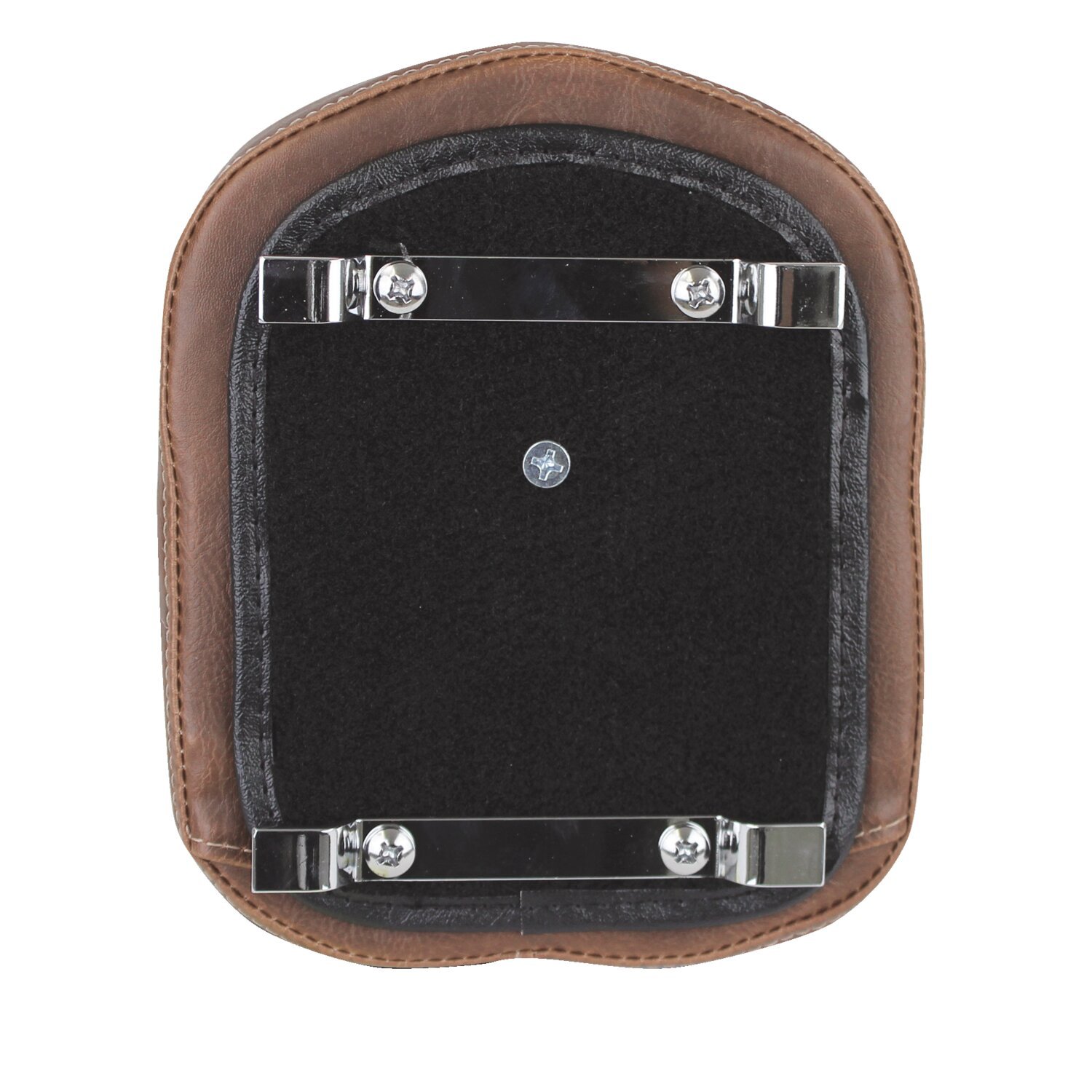 Mustang, OEM style sissy bar pad. Brown. Diamond