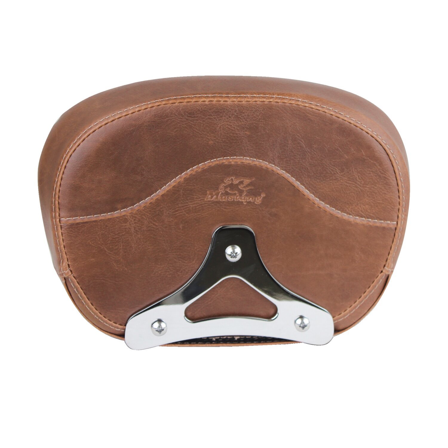 Mustang, sissy bar back pad. Brown. Diamond