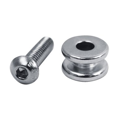 1/4-20 x 1" threaded. Used to mount most Mustang passenger seats on bikes equipped with Mustang solo seats.