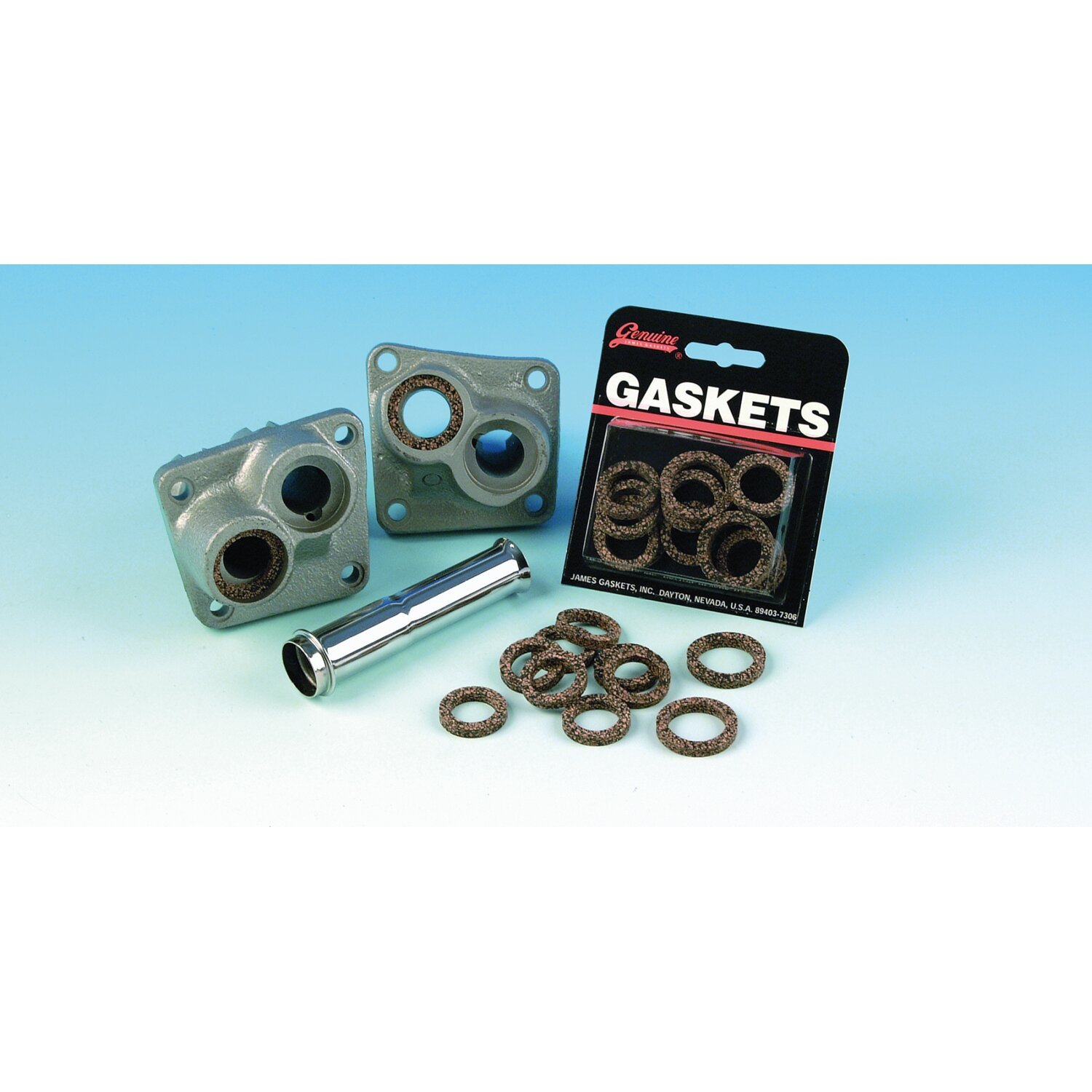 James, pushrod cover seal kit. Cork