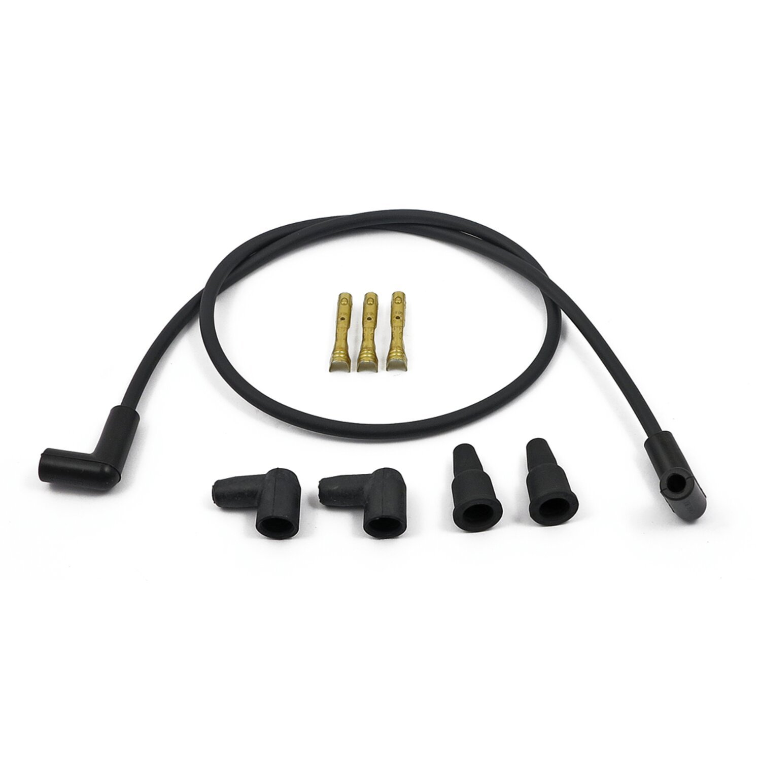 Compu-Fire, 8mm spark plug 2 wire set, universal, Black