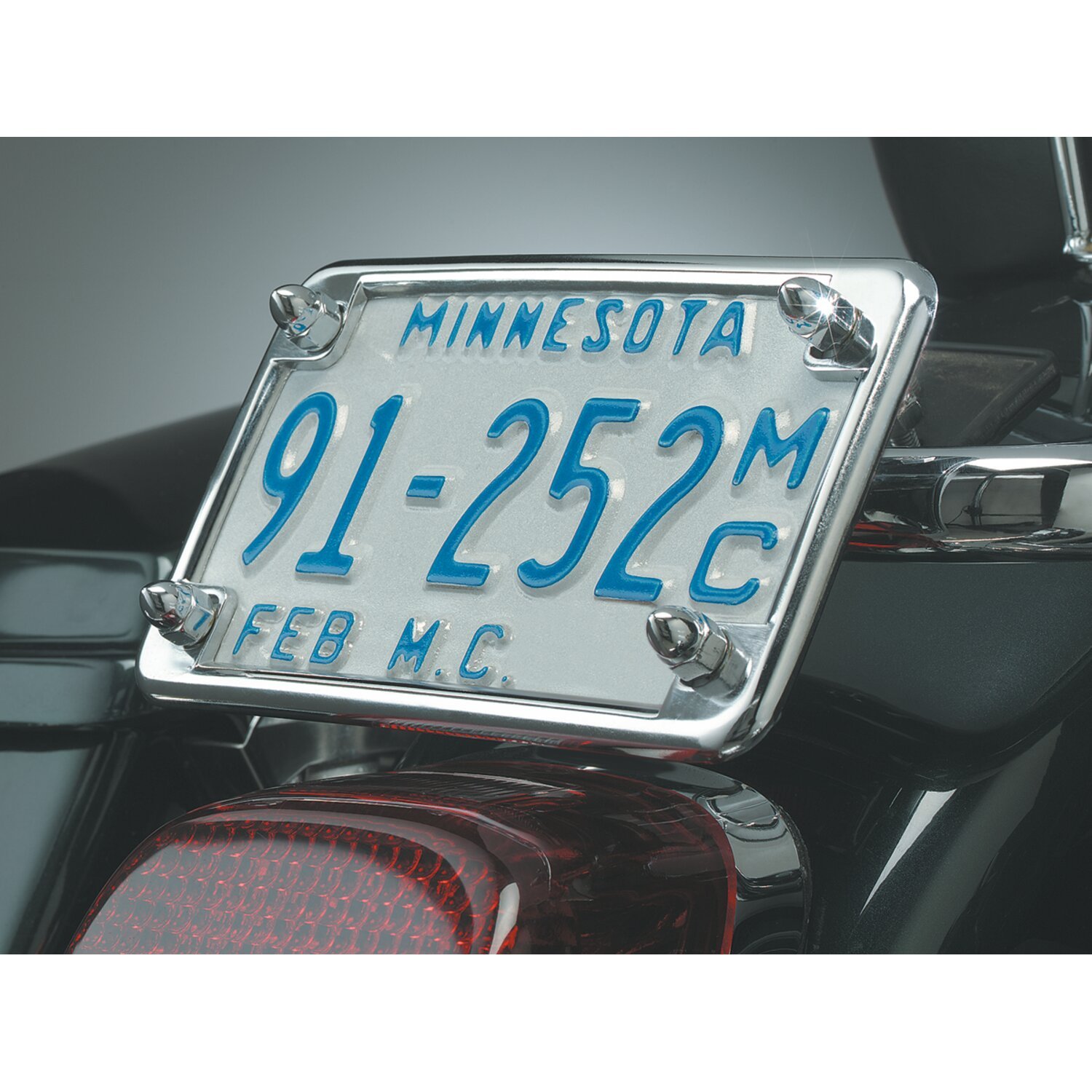 Kuryakyn, License frame & backplate set, Chrome