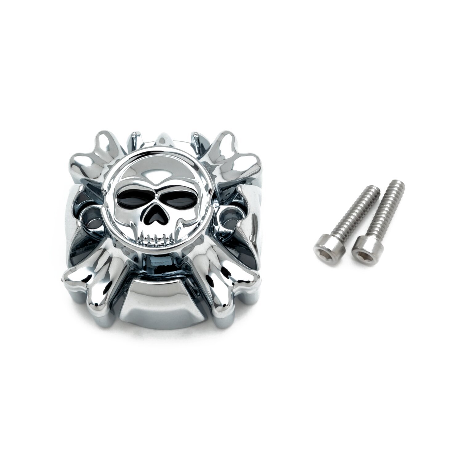 Kuryakyn, Repl. Zombie end cap kit, Chrome