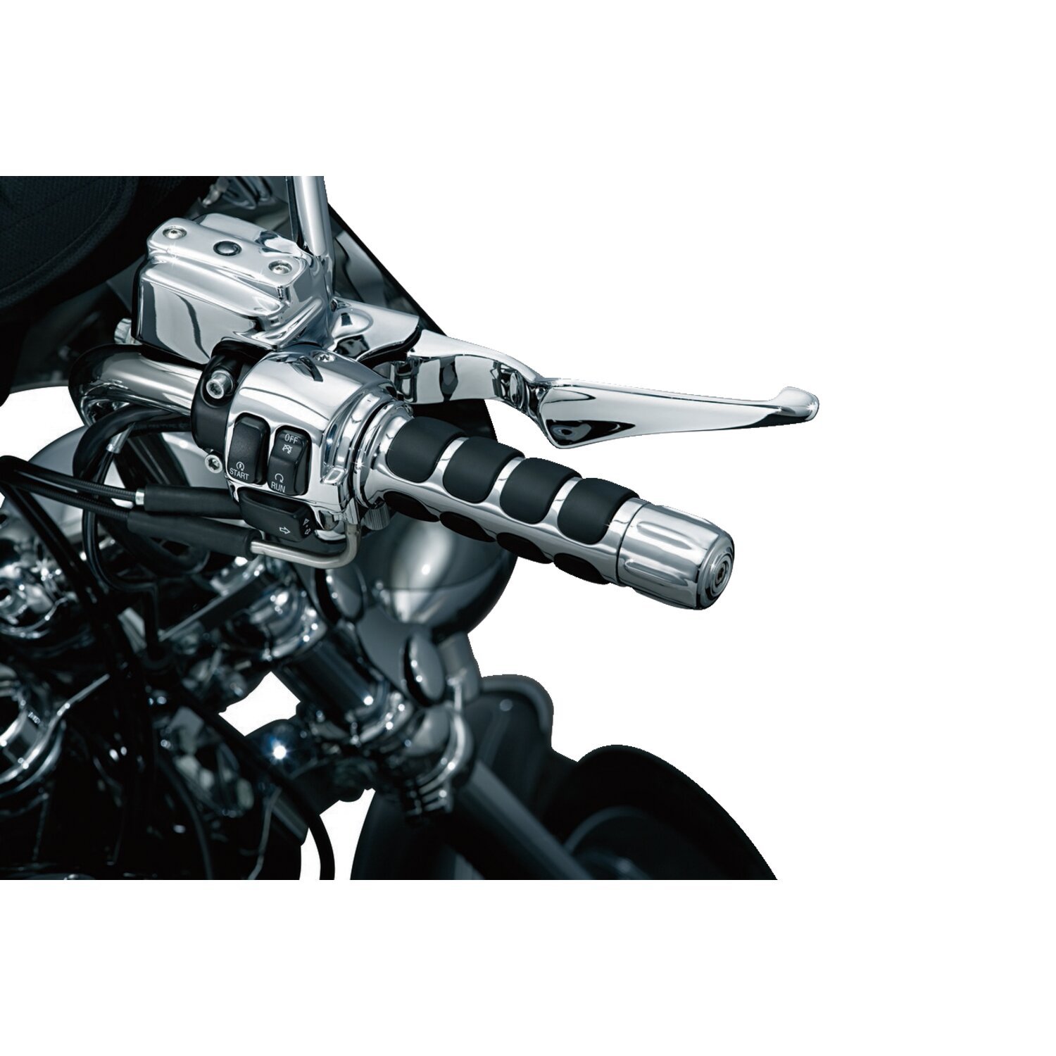 Kuryakyn, Mechanical throttle cruise assist, Silver, Chrome