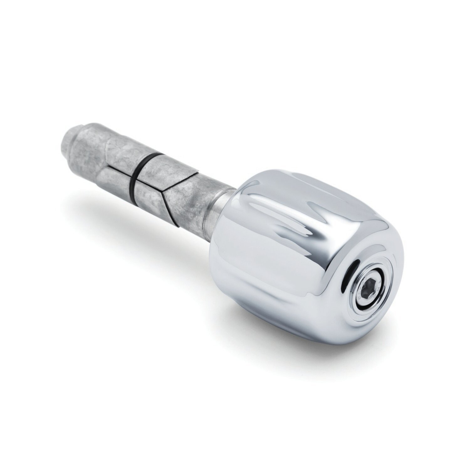 Kuryakyn, Clutch side bar end weight, Silver, Chrome