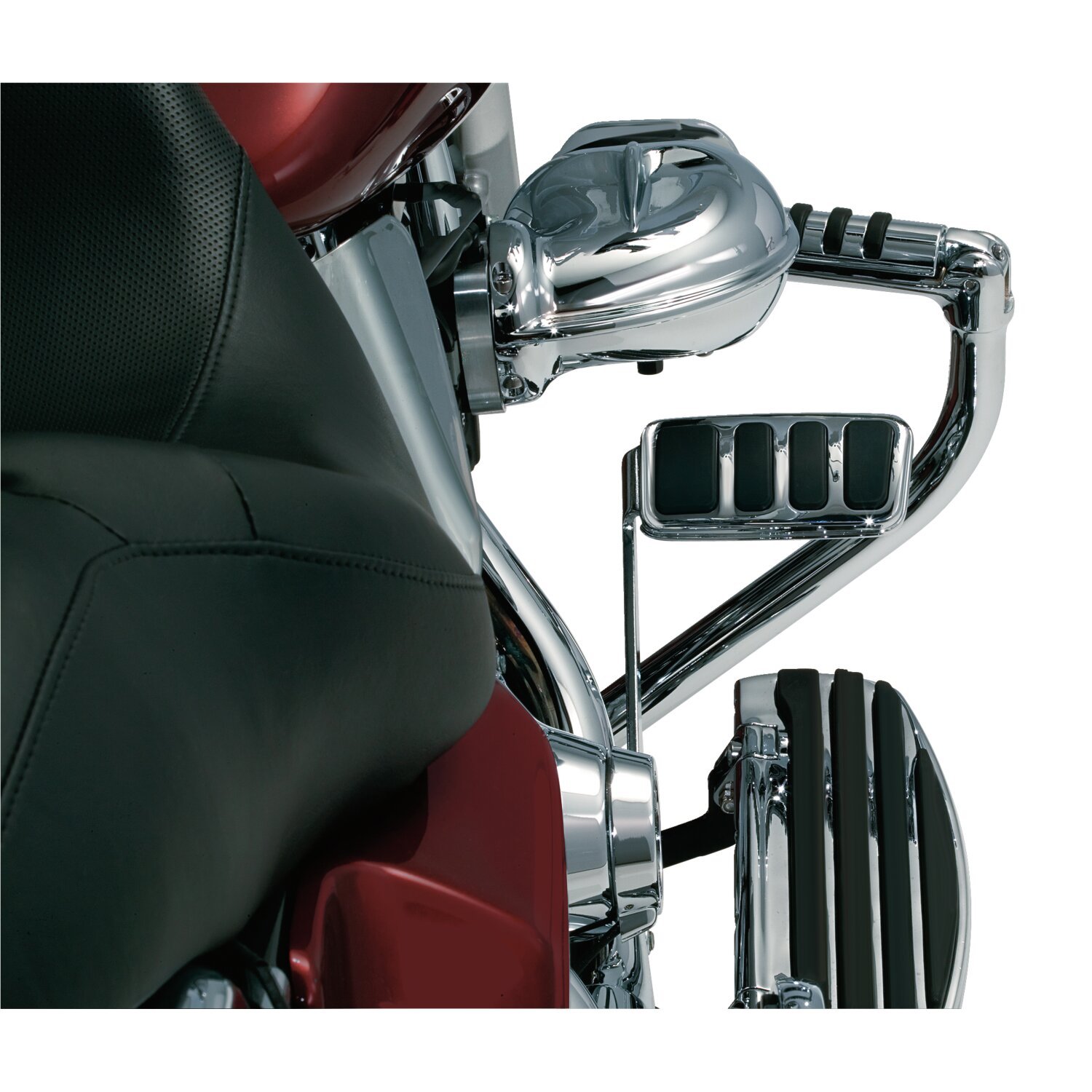 Kuryakyn, extended brake pedal pad, Chrome