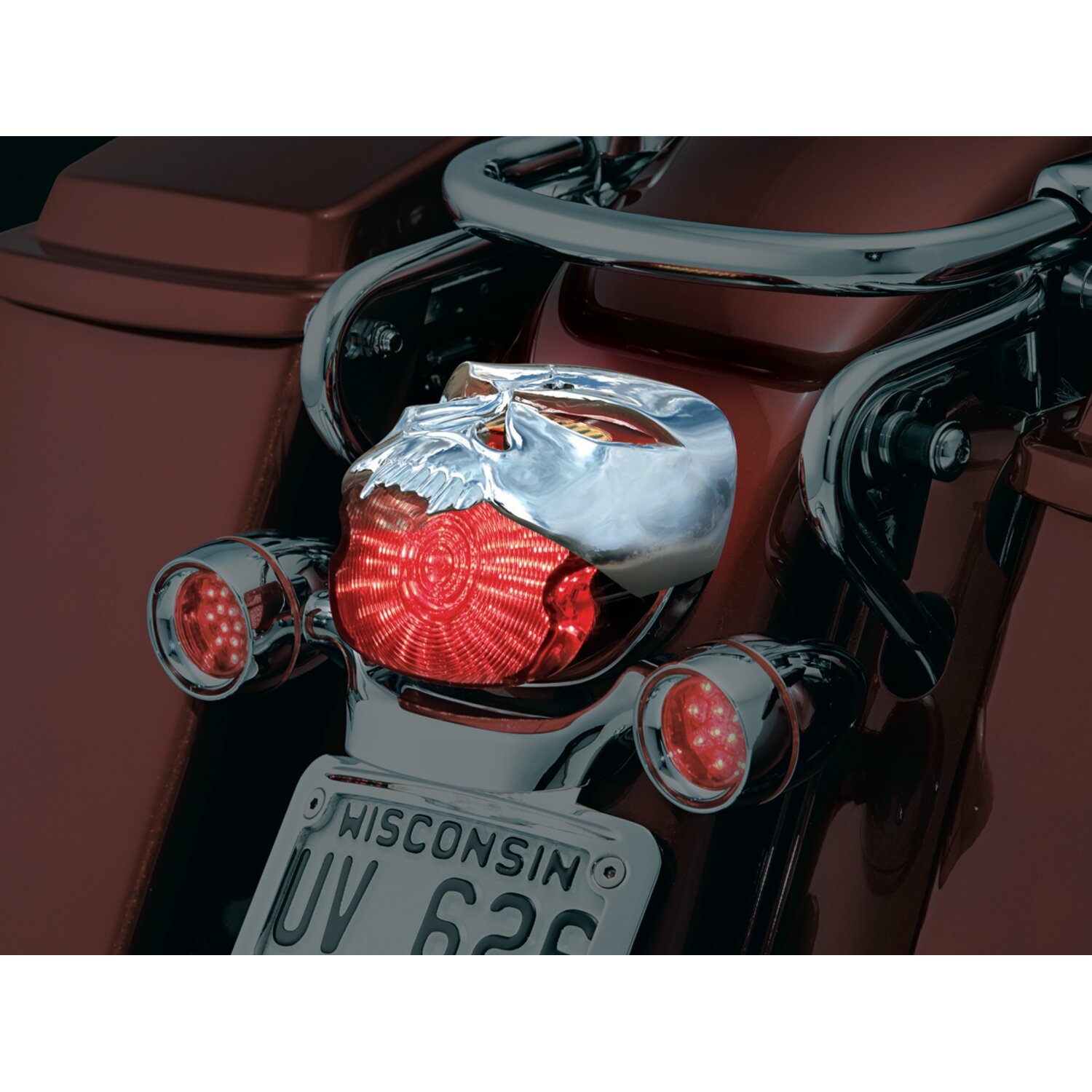 Kuryakyn, Zombie taillight cover, Chrome