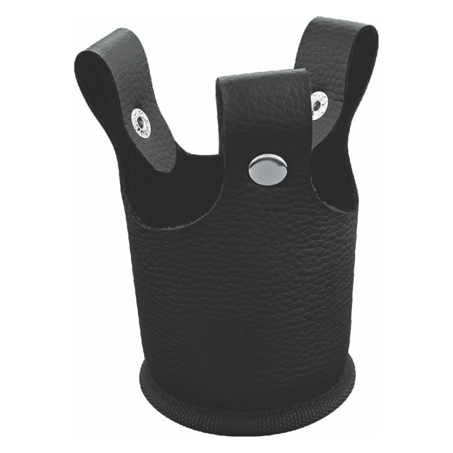 Kuryakyn, beverage carrier. Black PVC leather