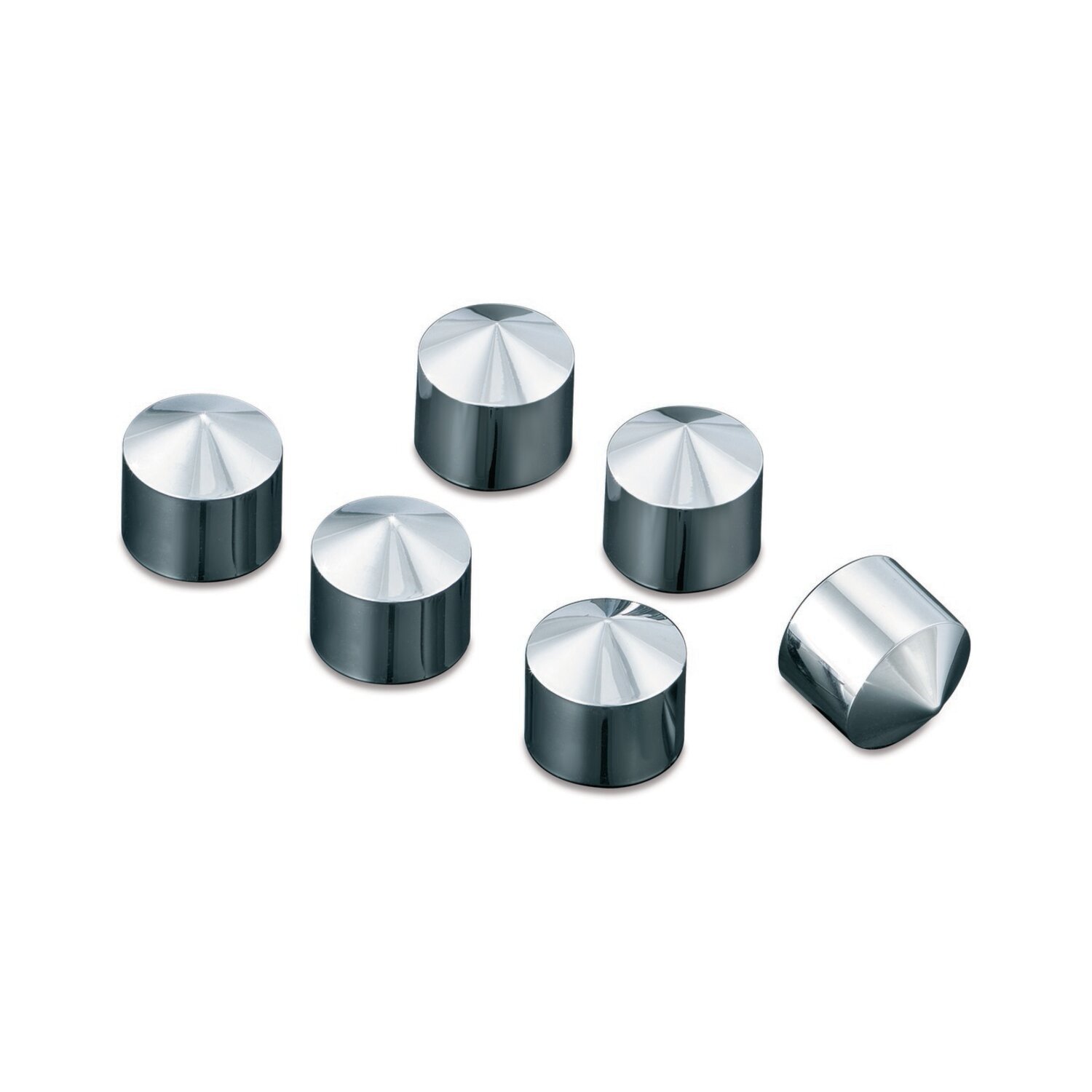 Kuryakyn, Twin Cam peaked rocker box bolt cover 6-pk, Chrome