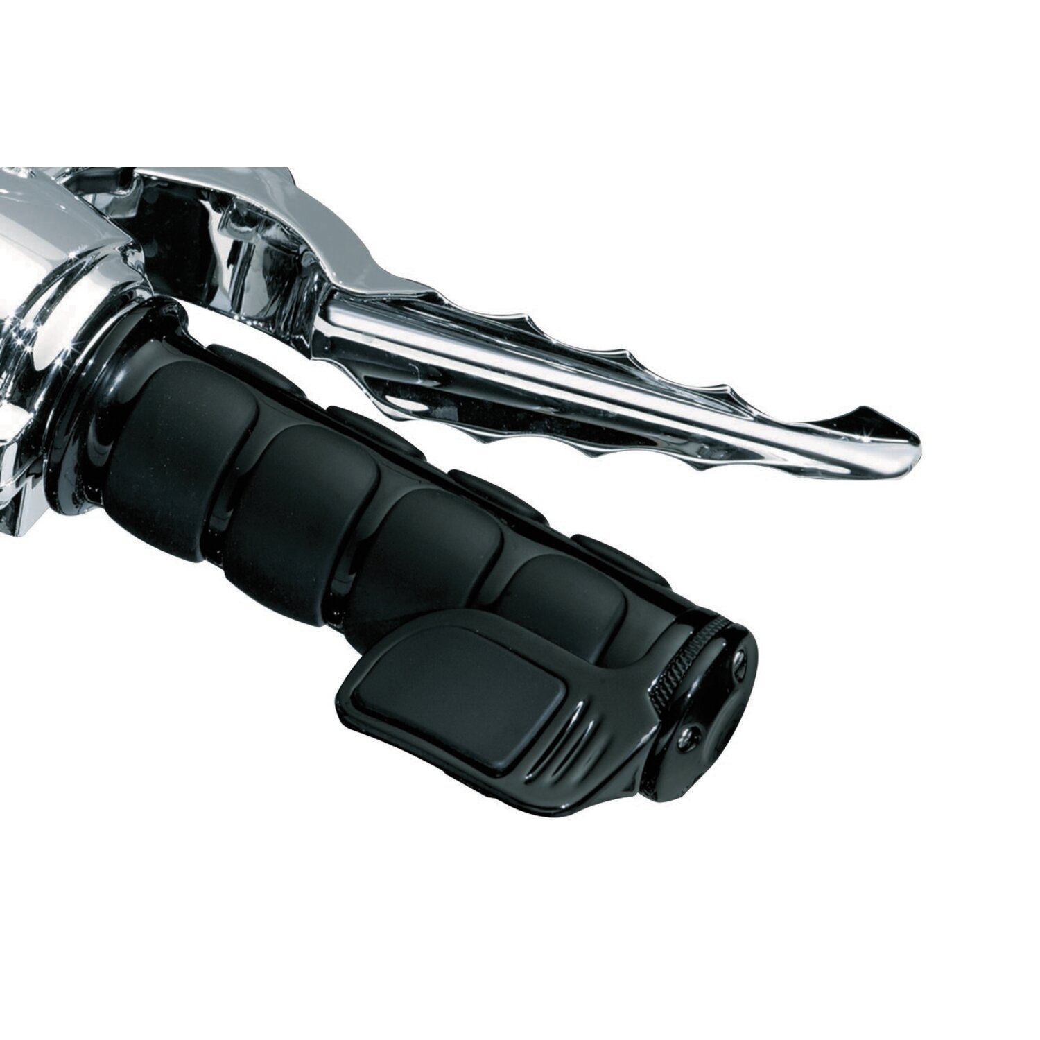 Kuryakyn, ISO contoured throttle boss. right, Black, Gloss