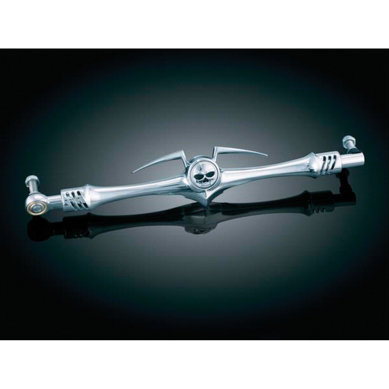 Kuryakyn, Zombie shifter rod, White, Chrome
