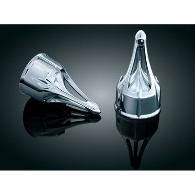 A gothic look. Snap-in insert allows these sets to fit a wide range of models and years.