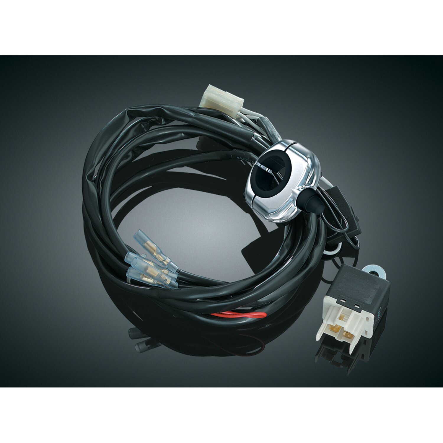 Kuryakyn, Universal driving light wiring relay kit, Black