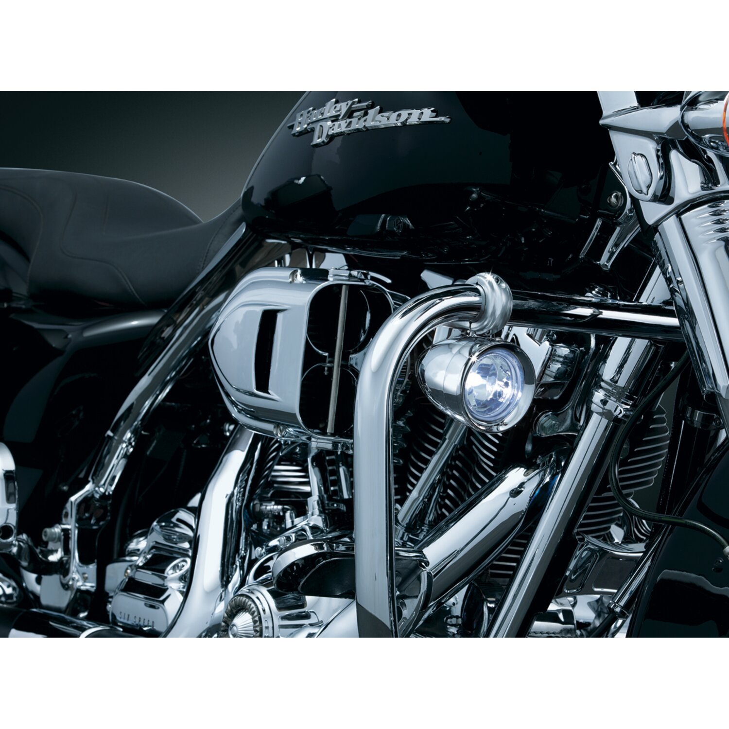 Kuryakyn, Engine guard 3" driving lights, Chrome