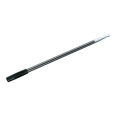 Direct replacement 12" (30.5cm) billet aluminum antenna. With over-engineered spring base, meaning no broken antennas. Receives AM/FM/WB, not CB compatible.