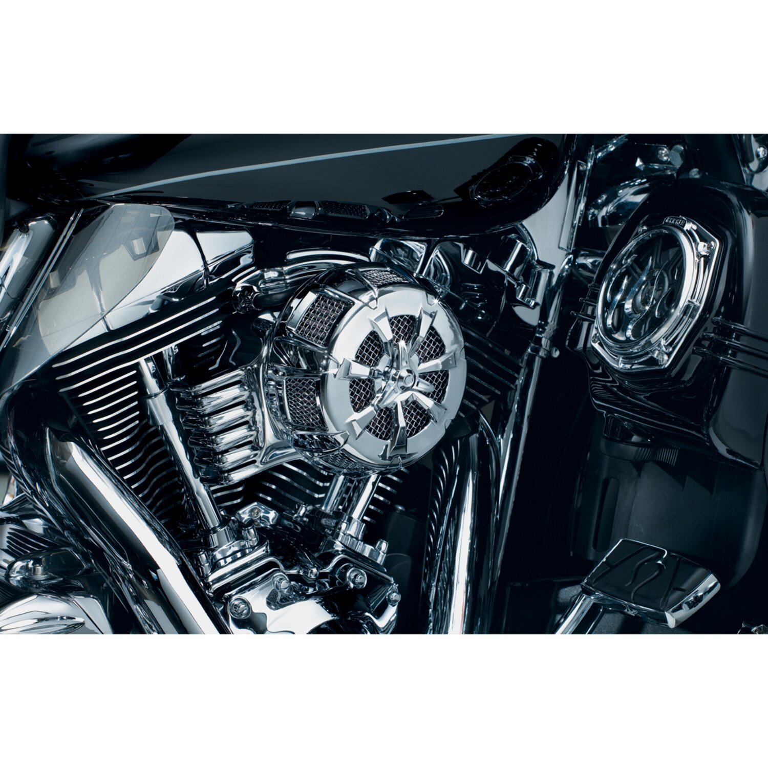 Kuryakyn, Alley Cat air cleaner cover, Chrome