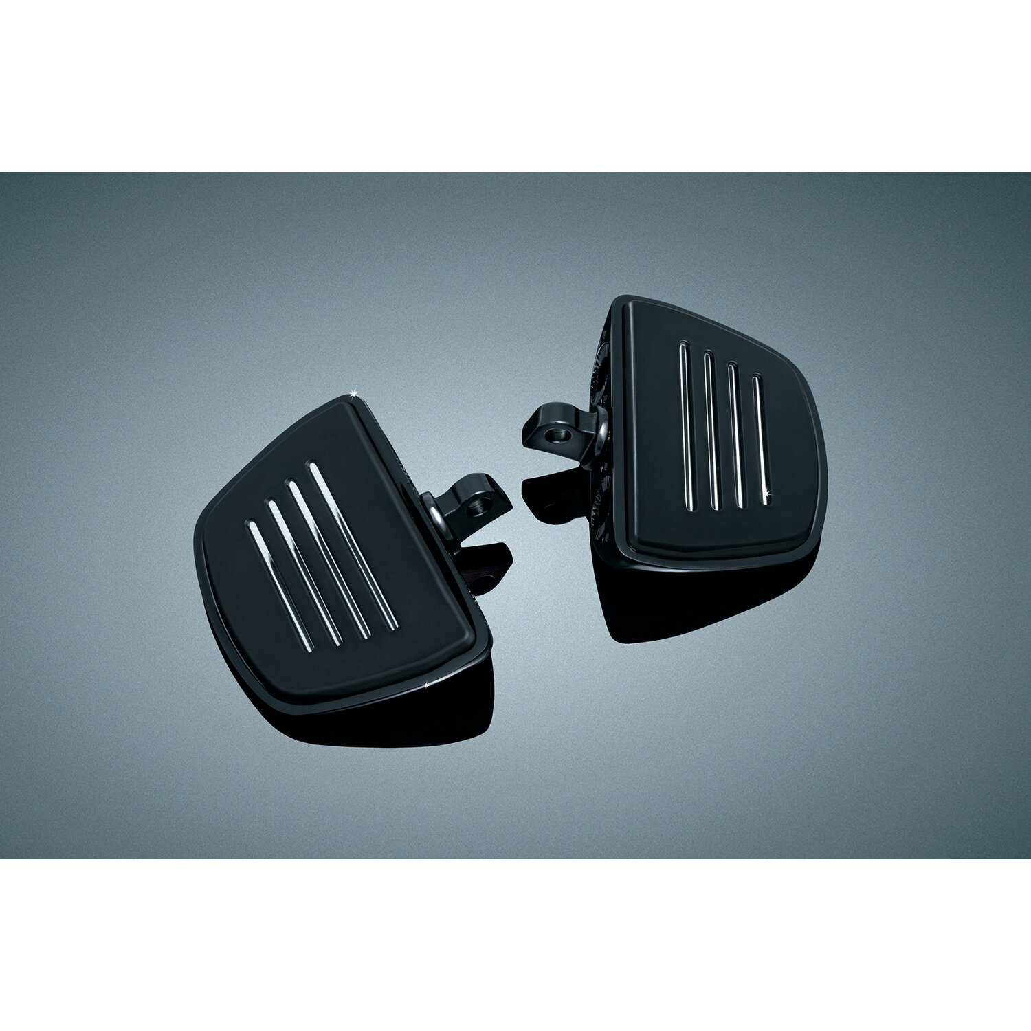 Kuryakyn, Premium mini floorboard set, Black, Gloss