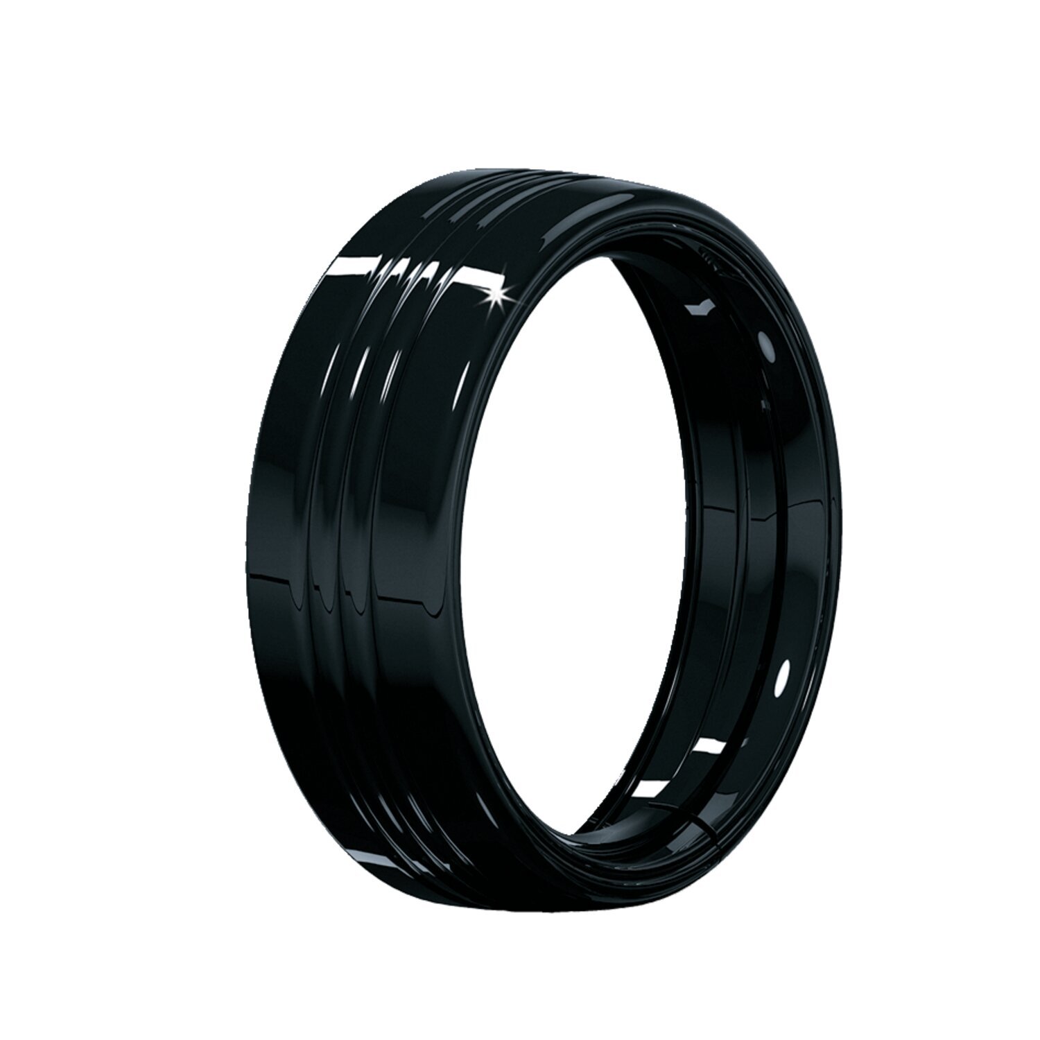 Kuryakyn, 7" headlamp trim ring, Black, Gloss