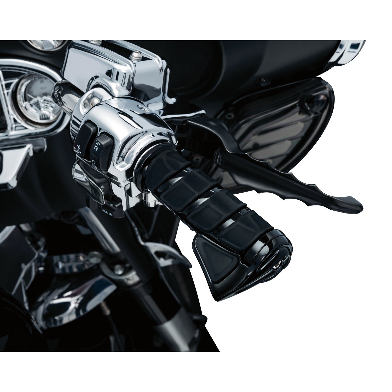 Kuryakyn, Kinetic throttle boss, Black, Gloss
