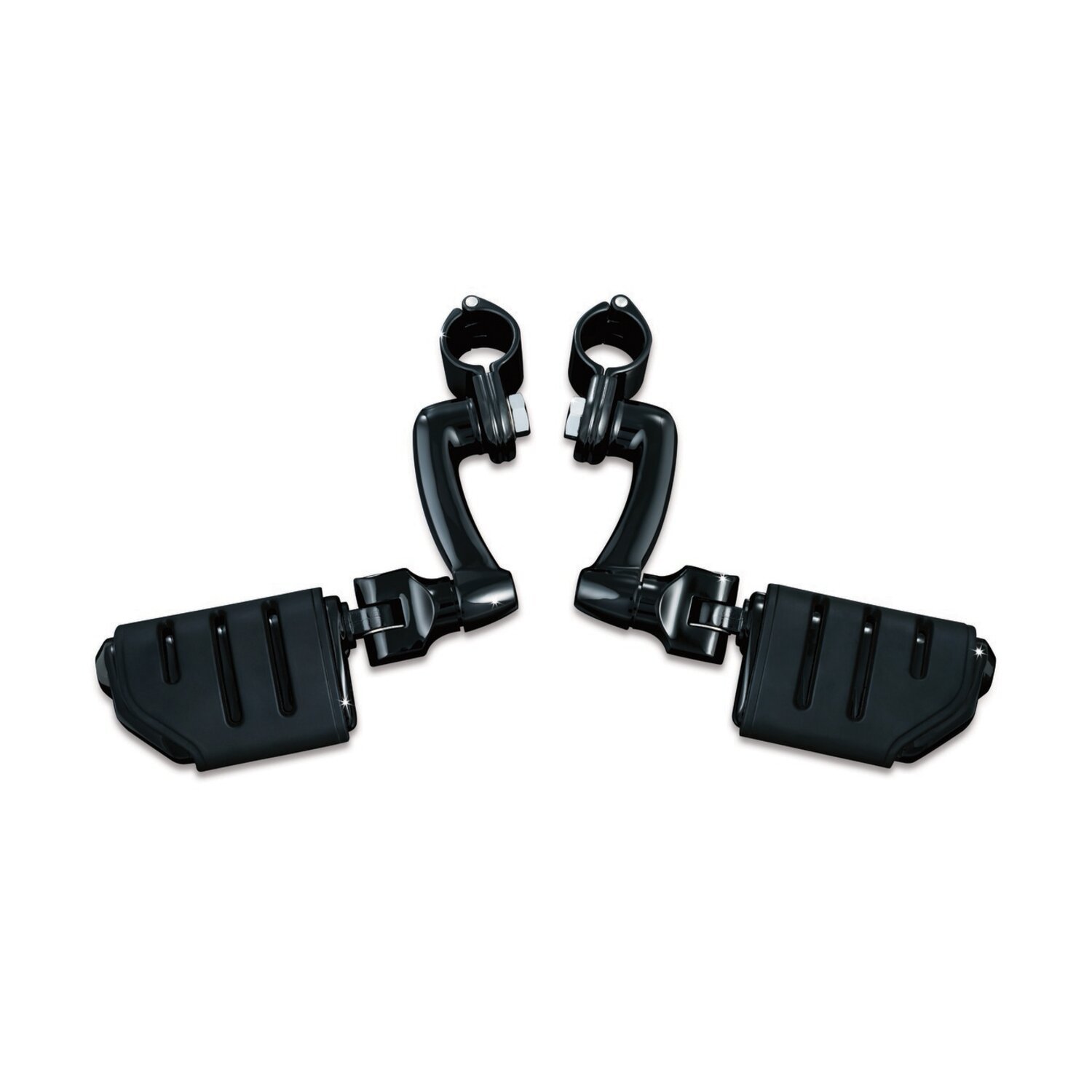 Kuryakyn, Longhorn highway peg set. 1-1/4 (32mm, Black, Gloss