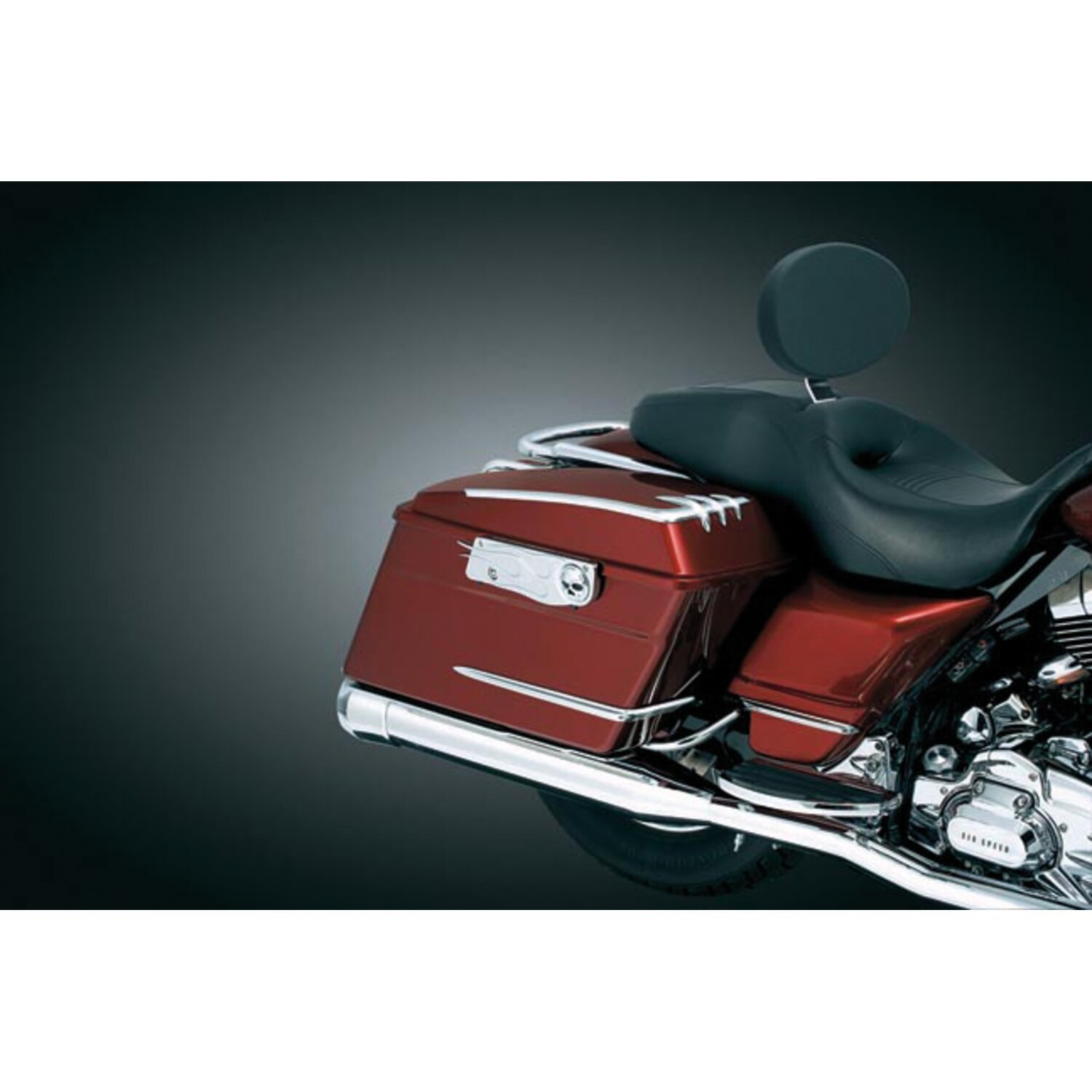 Kuryakyn, FLT/Touring rider backrest, Black