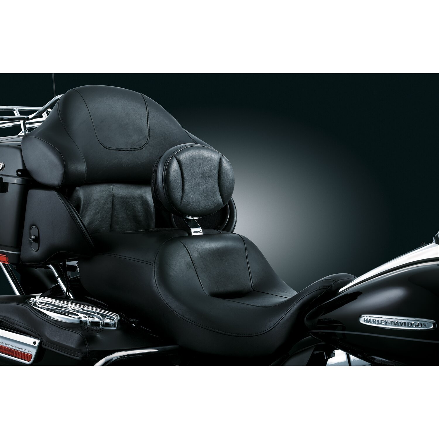 Kuryakyn, FLT/Touring rider backrest, Black
