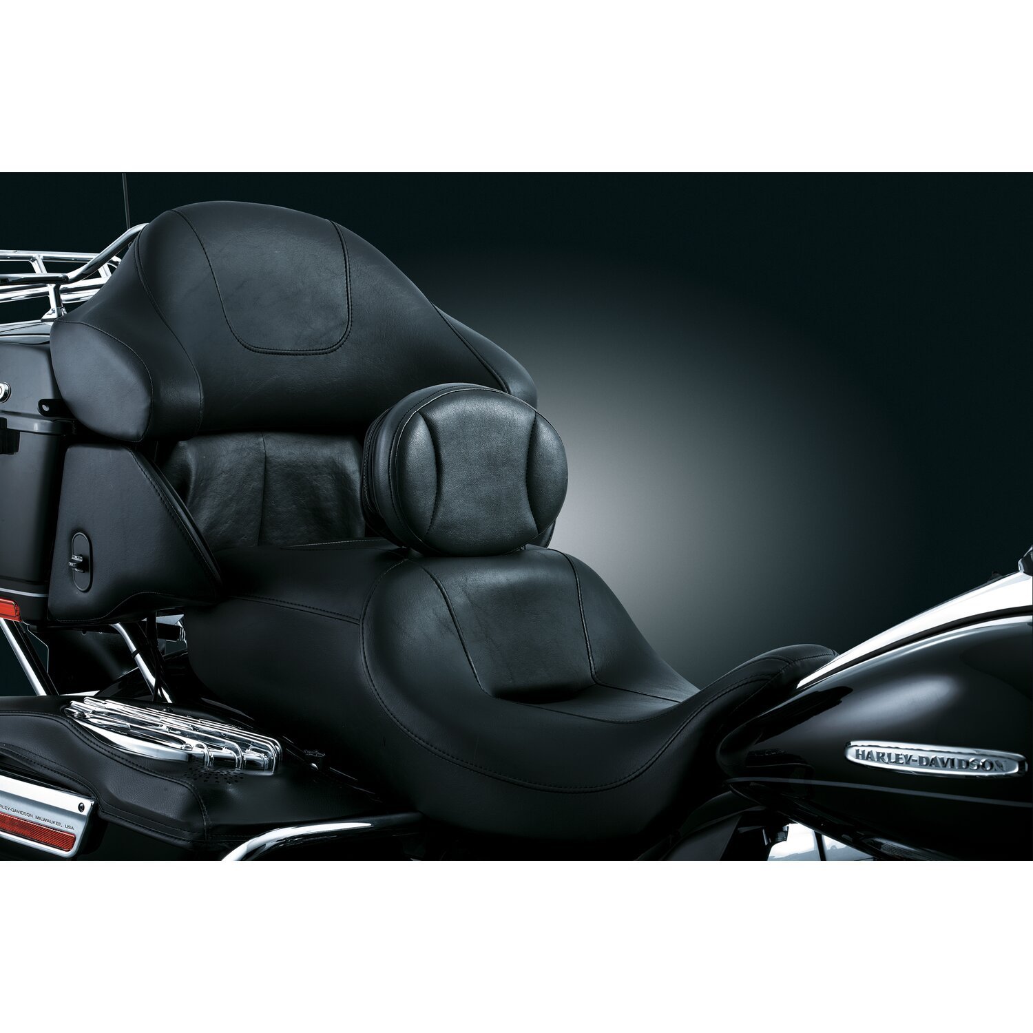 Kuryakyn, FLT/Touring rider backrest, Black