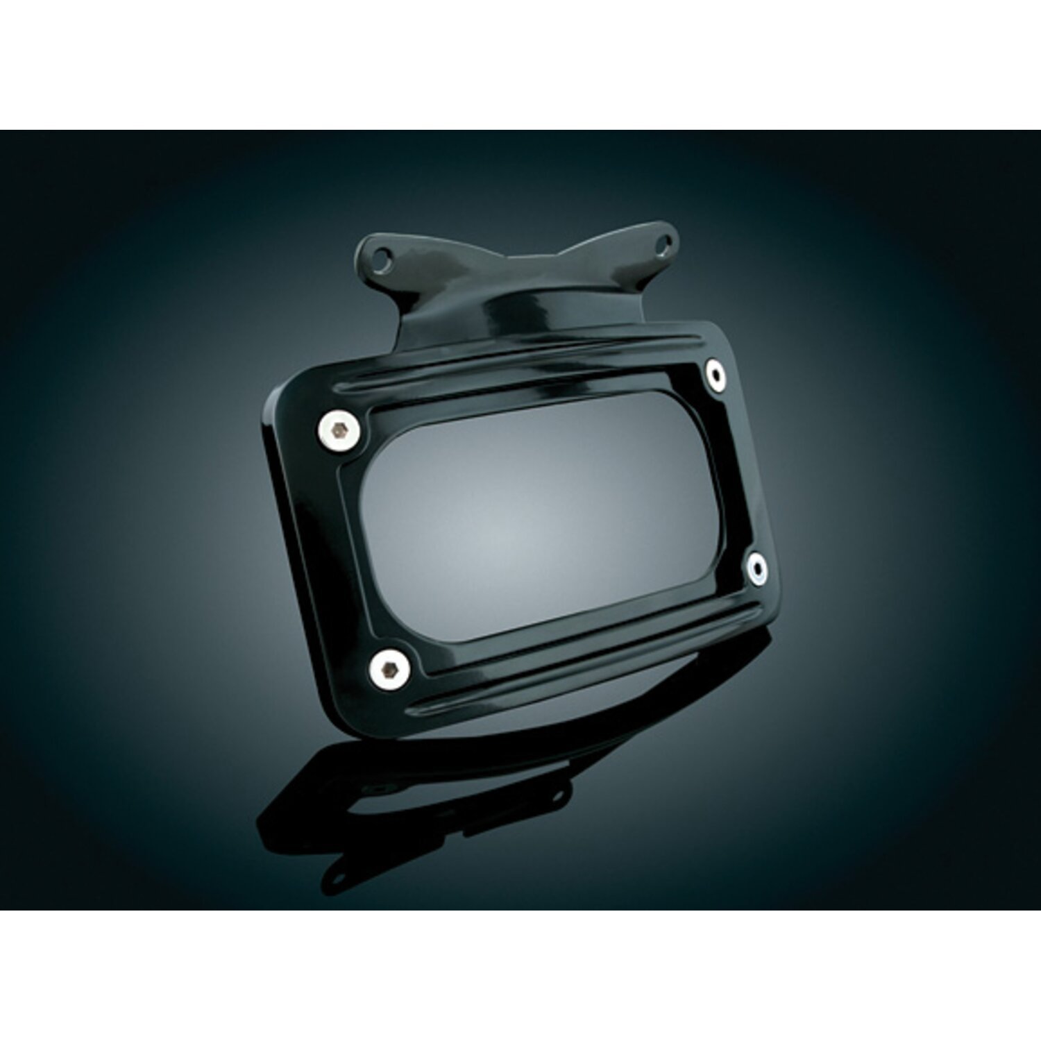 Kuryakyn, license plate mount, Black, Gloss