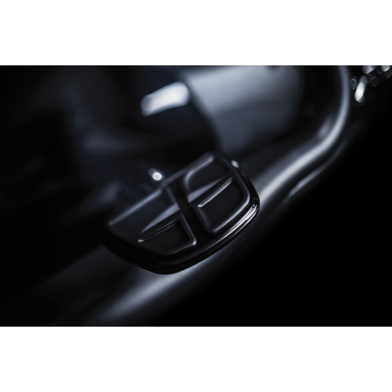 Kuryakyn, Kinetic mini floorboard set, Black, Gloss