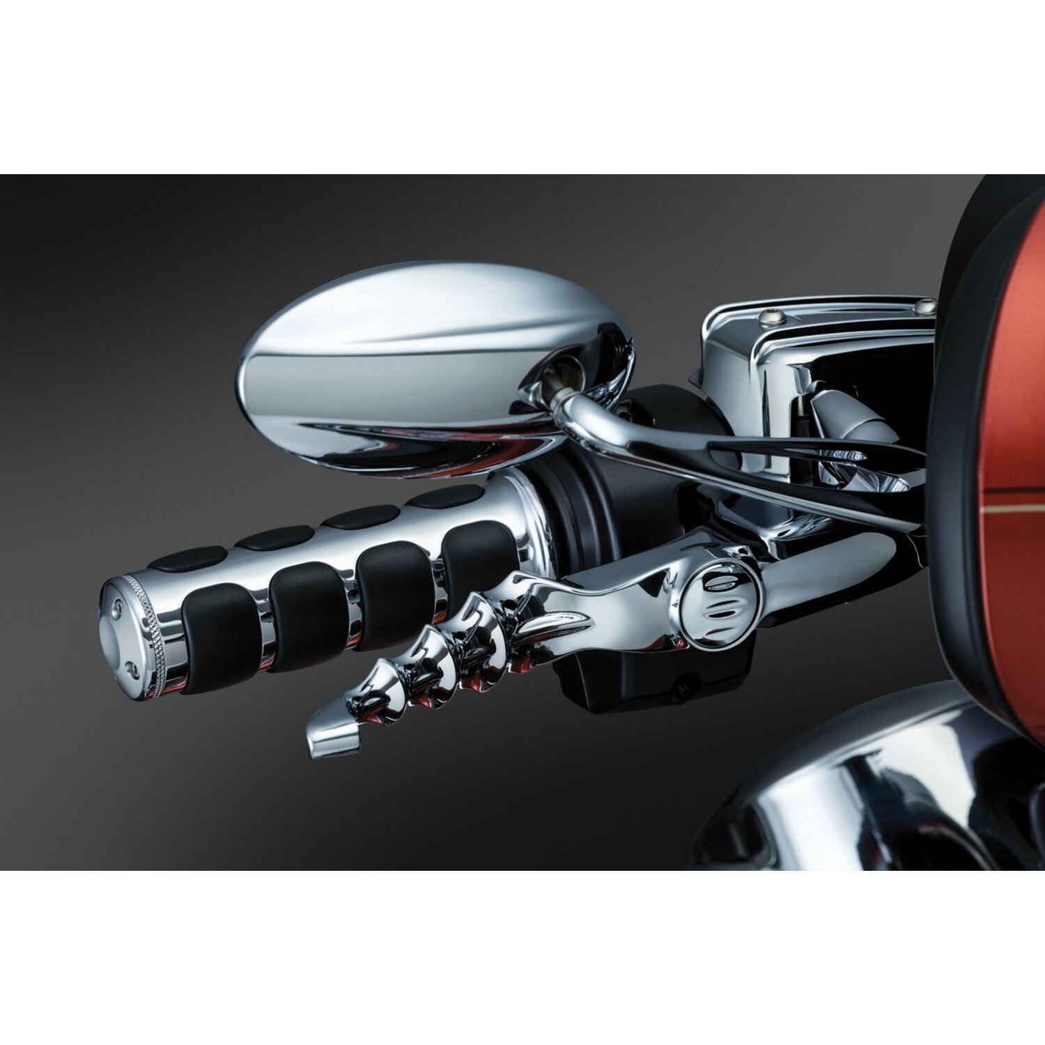 Kuryakyn, Zombie levers, White, Chrome