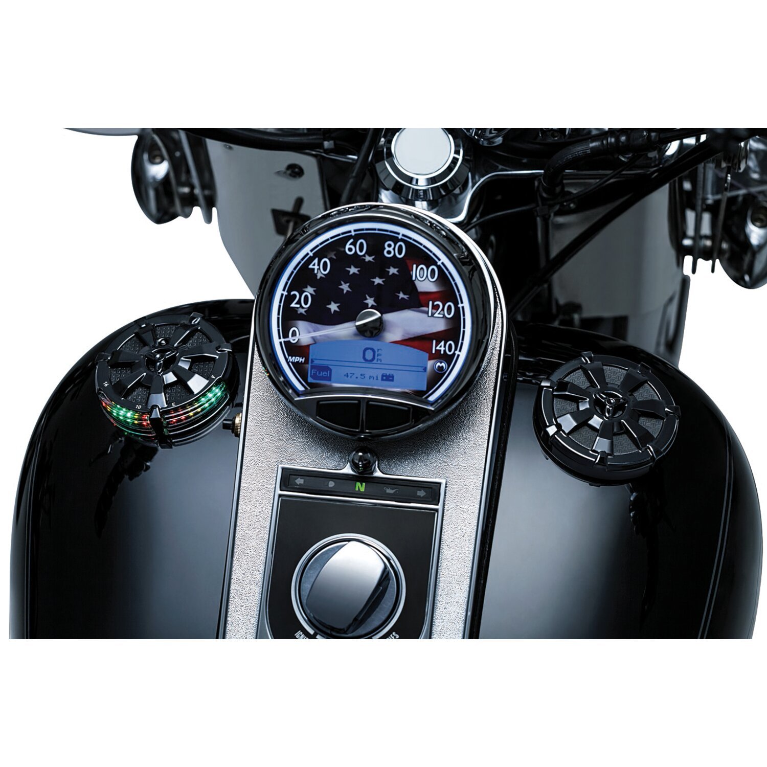 Kuryakyn, Alley Cat gas cap, Black
