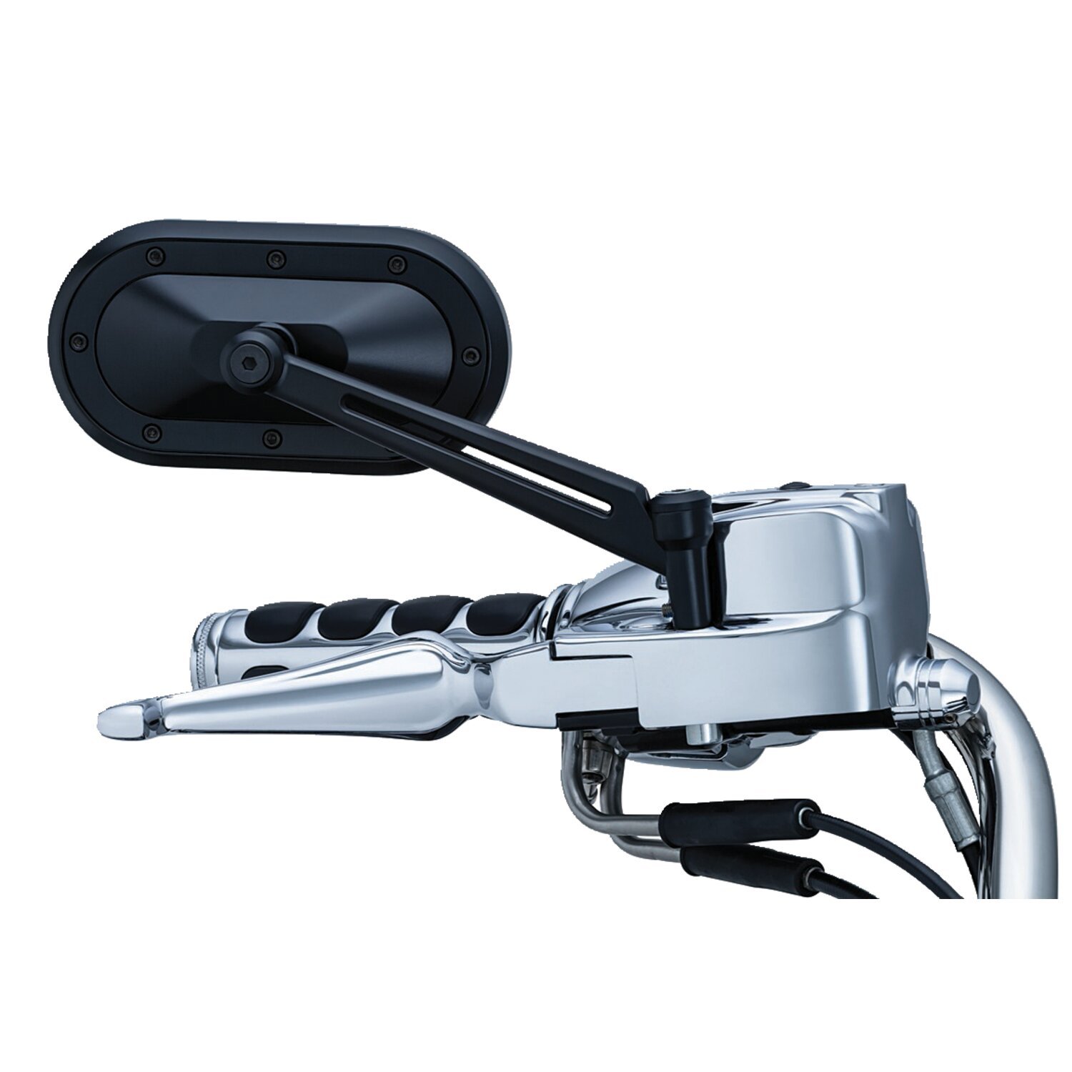 Kuryakyn, Heavy industry mirrors, Black, Satin