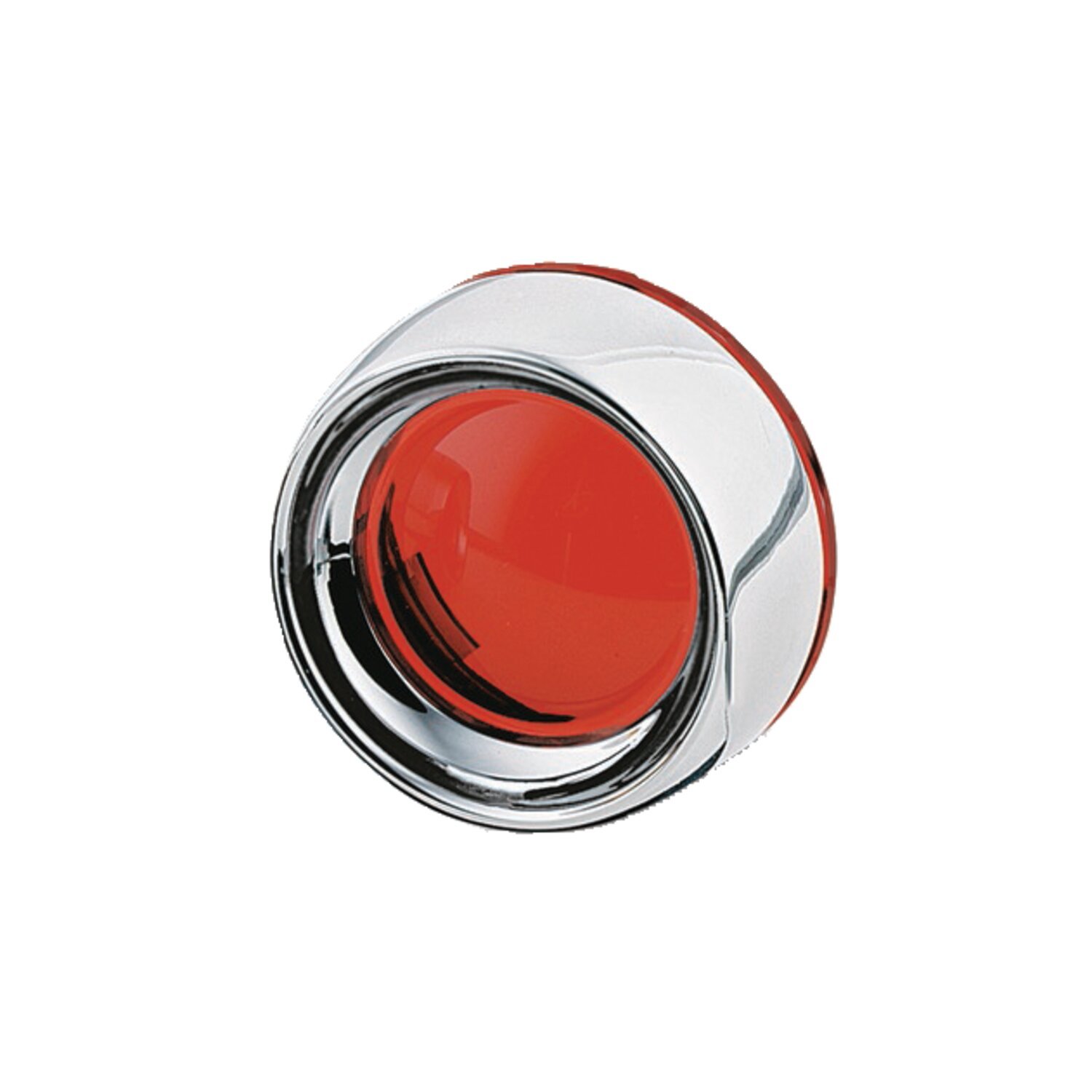 Kuryakyn, Turn signal recessed trim rings & lens kit. Chrome, Red