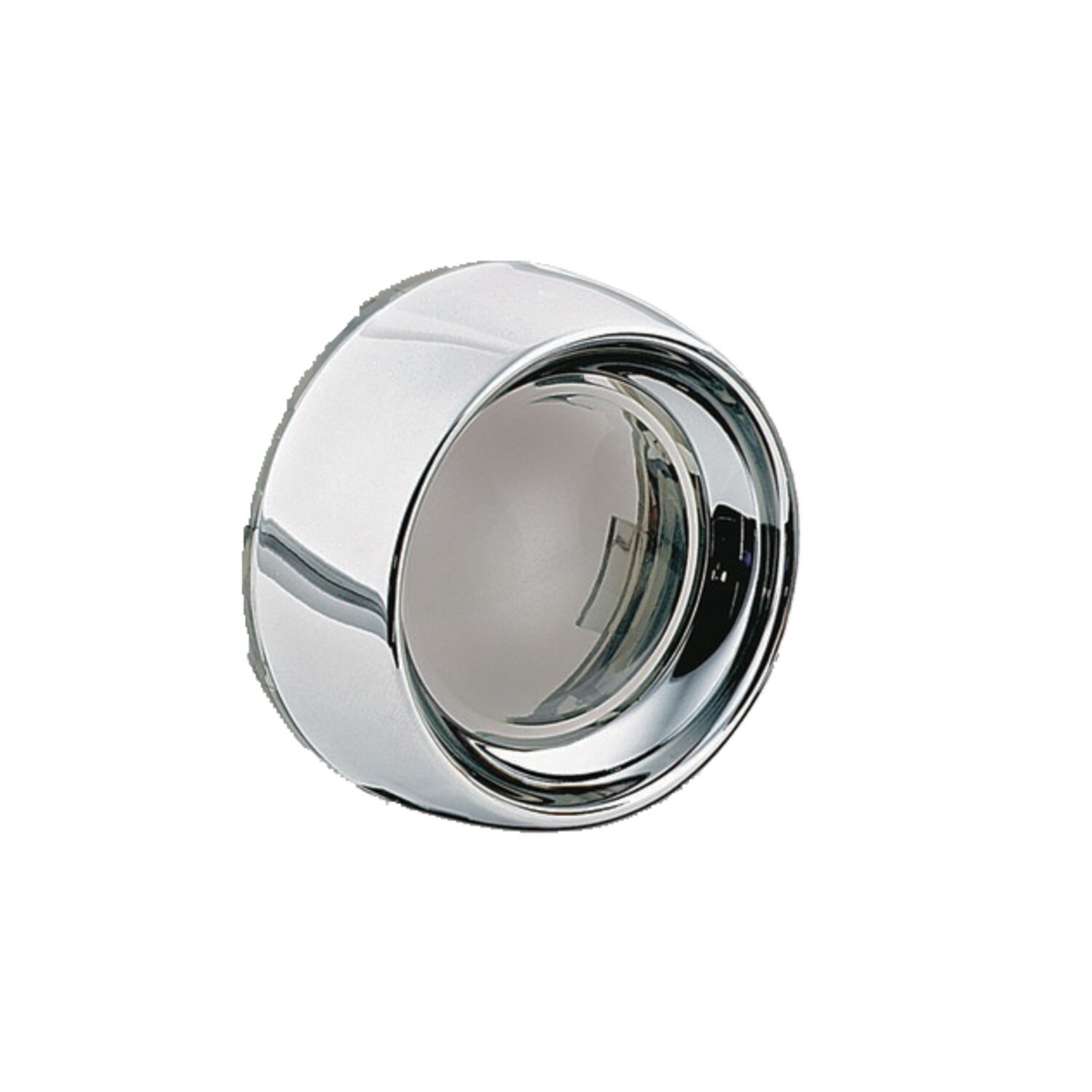 Kuryakyn, Turn signal recessed trim rings & lens kit, Black, Chrome