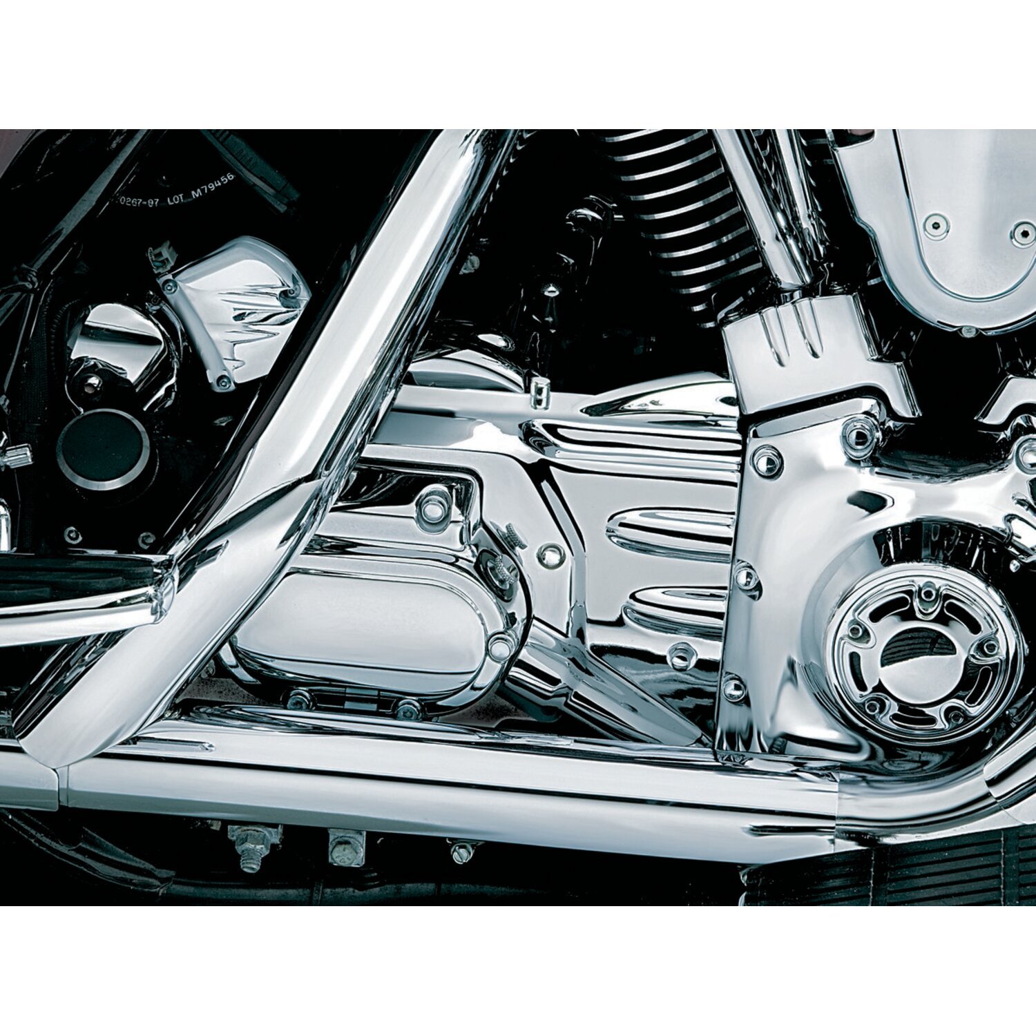 Kuryakyn, Oil line cover & transmission shroud, Chrome