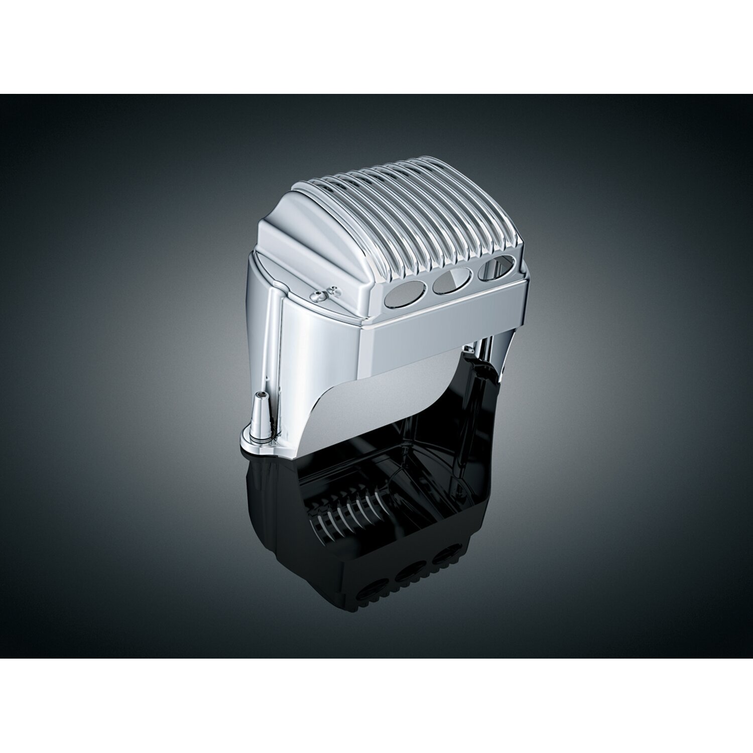 Kuryakyn, Touring voltage regulator/rectifier cover, Silver, Chrome