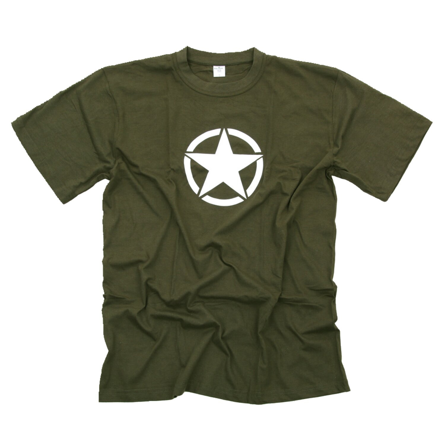 Army Surplus White star t-shirt