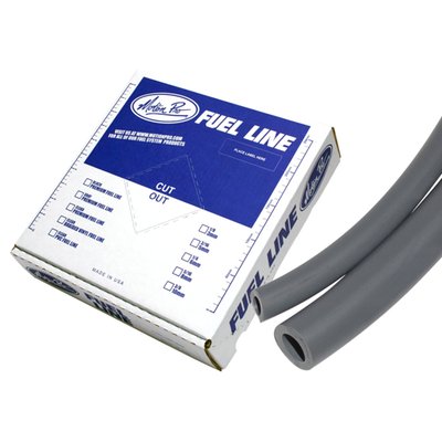 - 5/16" (8mm) ID
- 1/2" (12.5mm) OD
- 25 foot (7.62 meter) roll.
The highest quality Motion Pro fuel lines. Used with any type gasoline. Resists swelling, hardening and cracking. Resistant to direct sunlight. Stretches easily over petcocks and fittings. Flexible in temperatures from -35°F (-37.5°C) to +165°F (+74.5°C).
Note: Not for use on fuel injected models