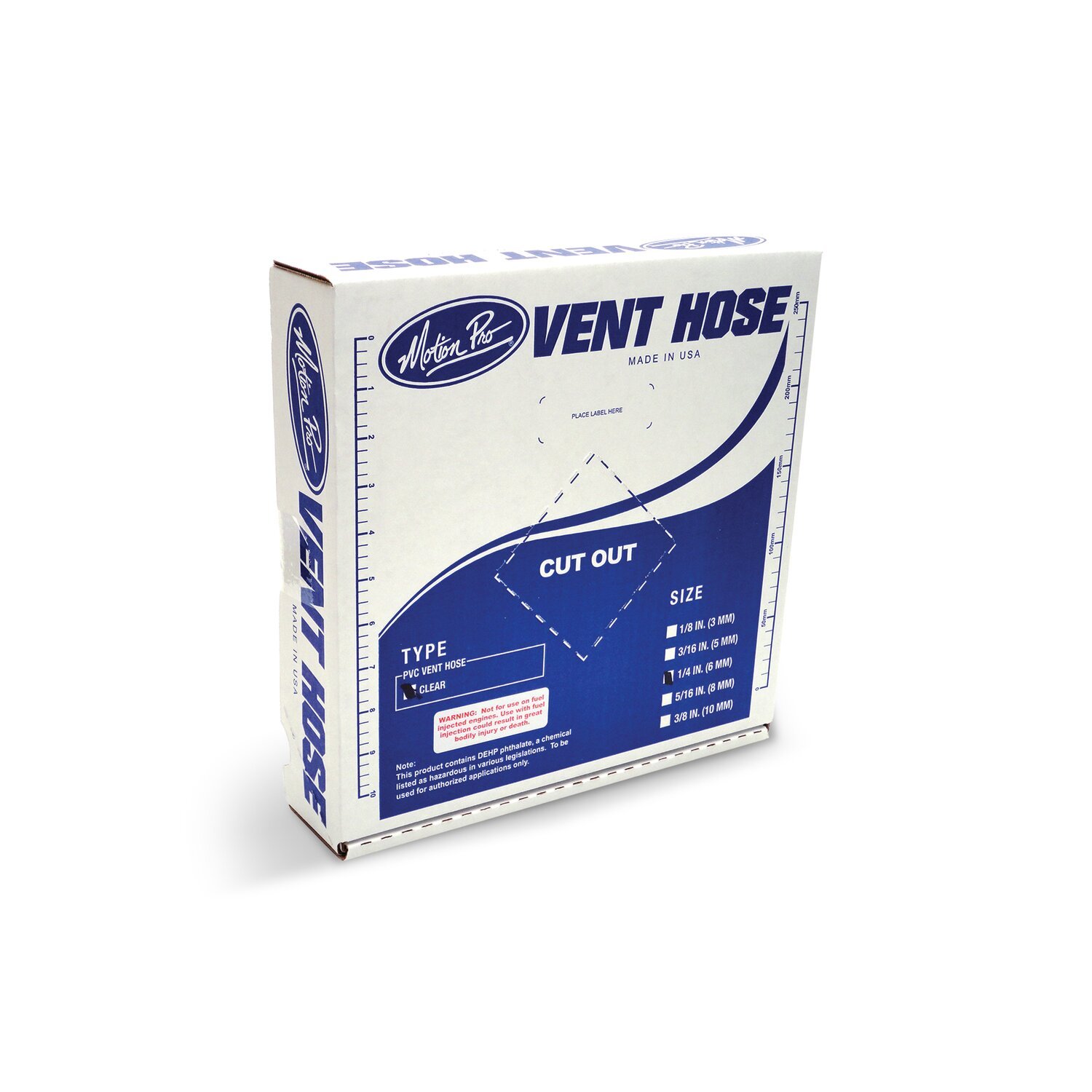 Motion Pro, PVC fuel hose. Clear. 1/4"